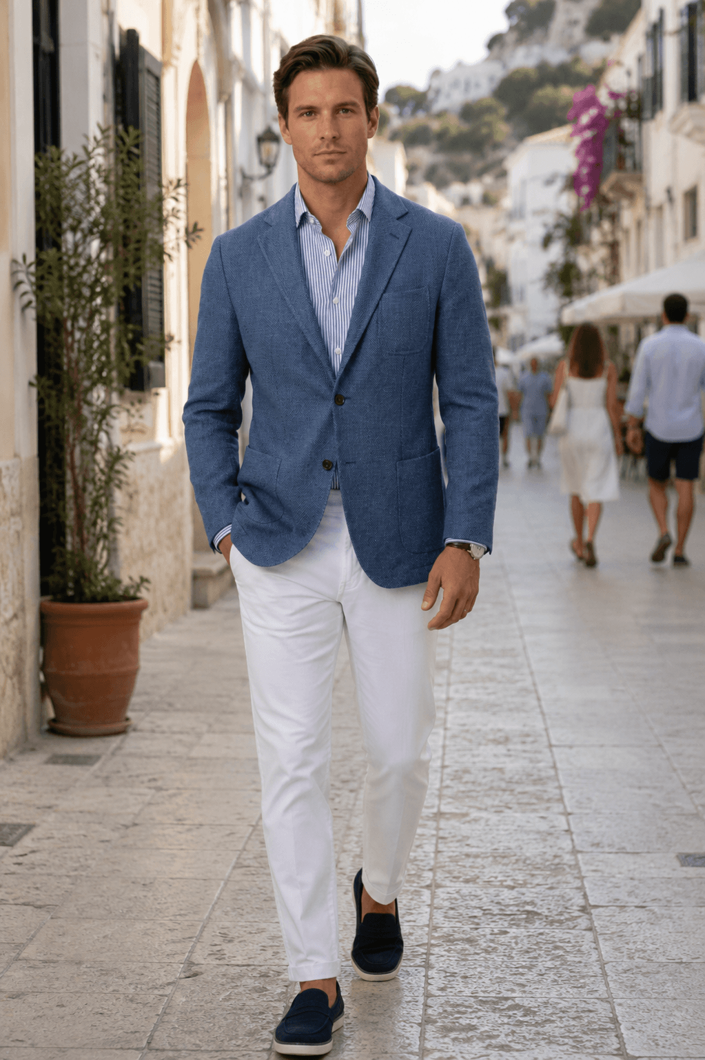 Men's Blazer | Two-Button Front & Patch Pockets
