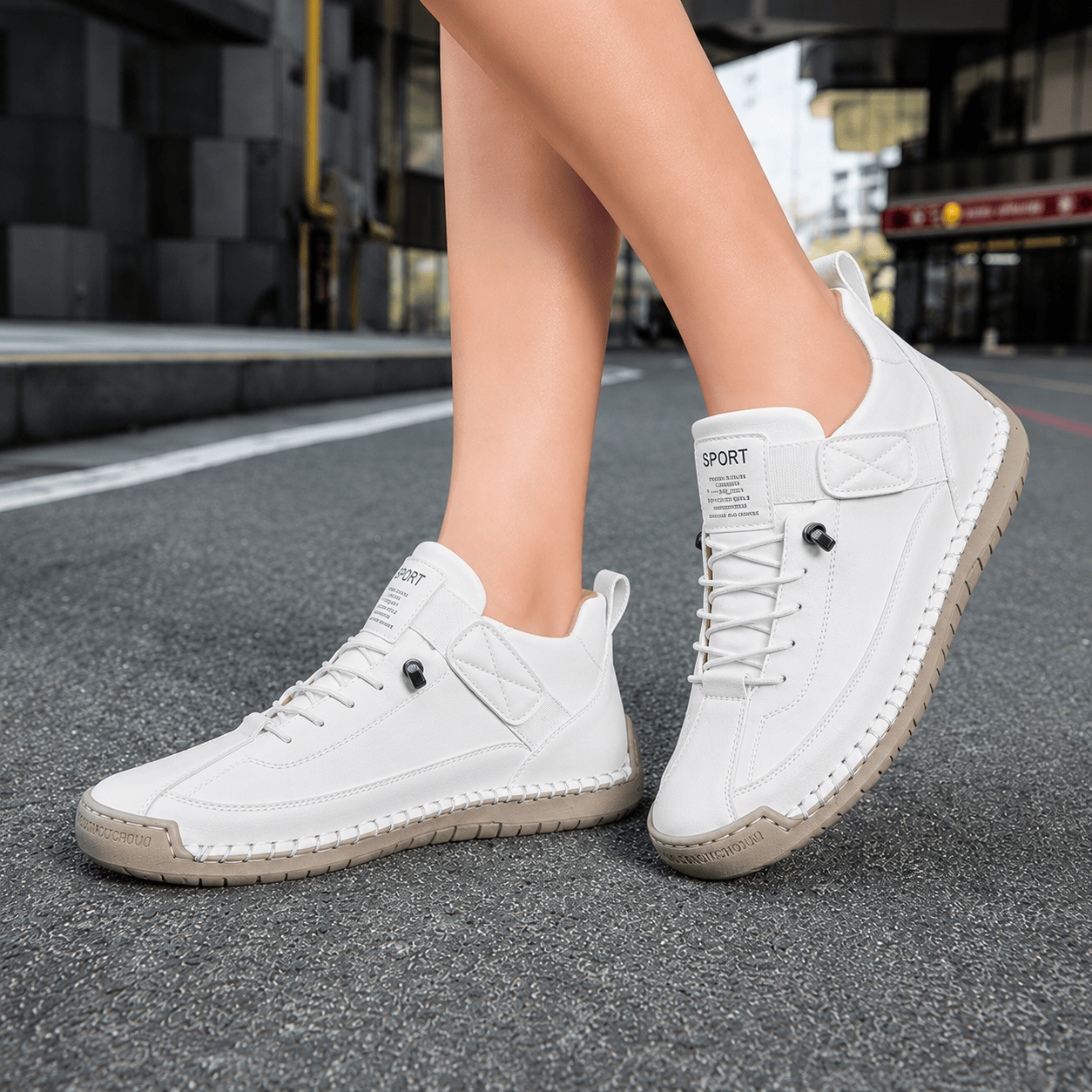 Women's Lace-Up Casual Trainers | Low Top