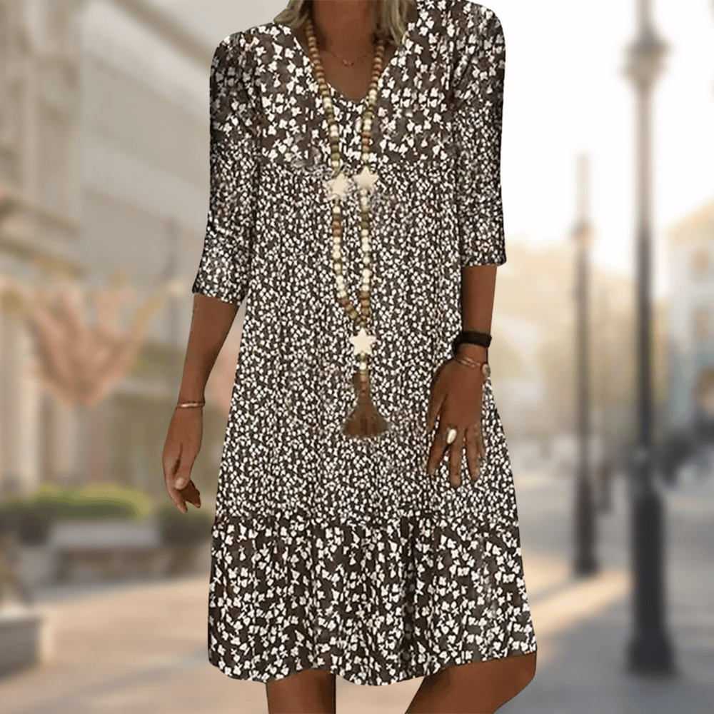 Women’s Midi Dress | V-Neck Casual Summer Day Design