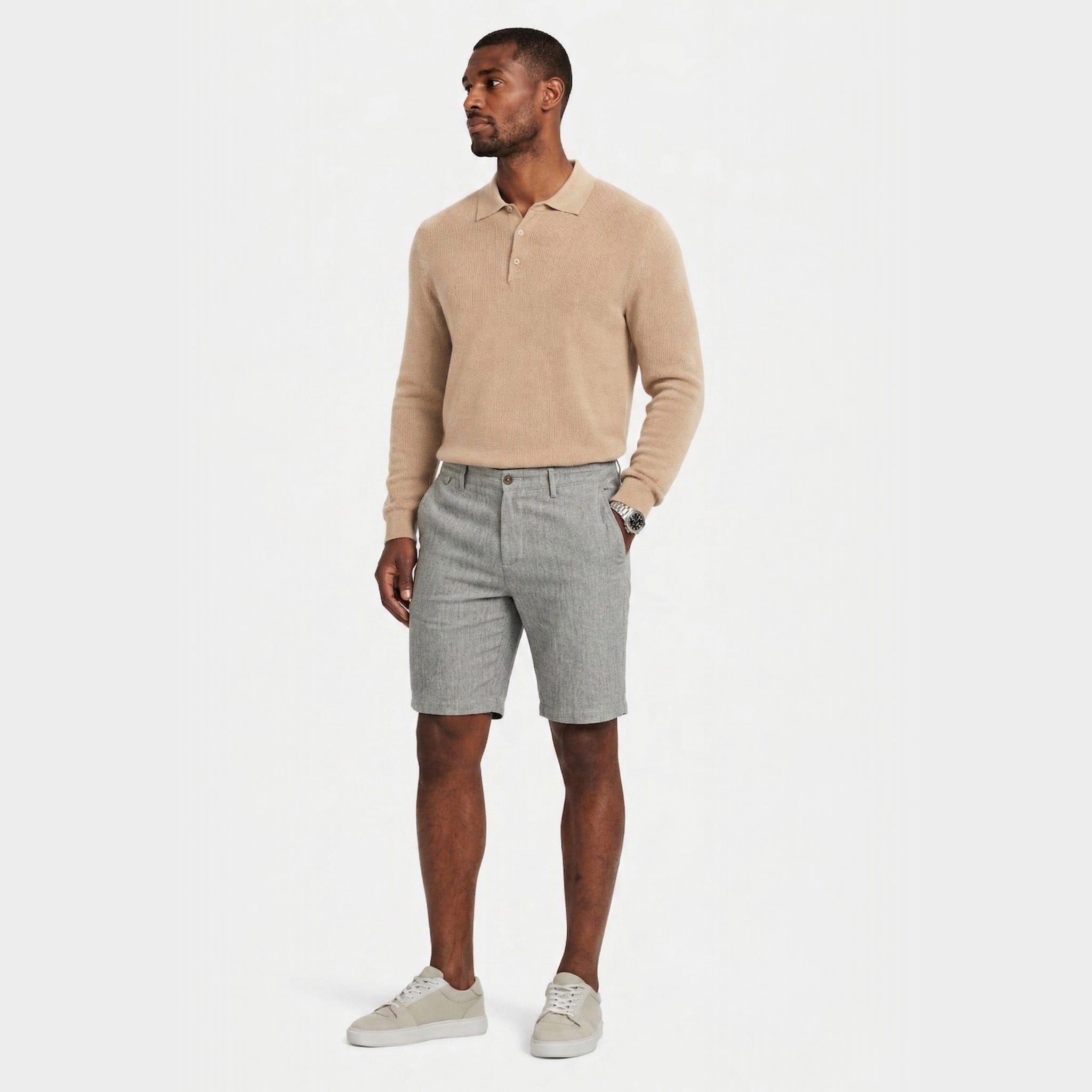 Men's Chino Shorts | Belt Loops & Front Pockets