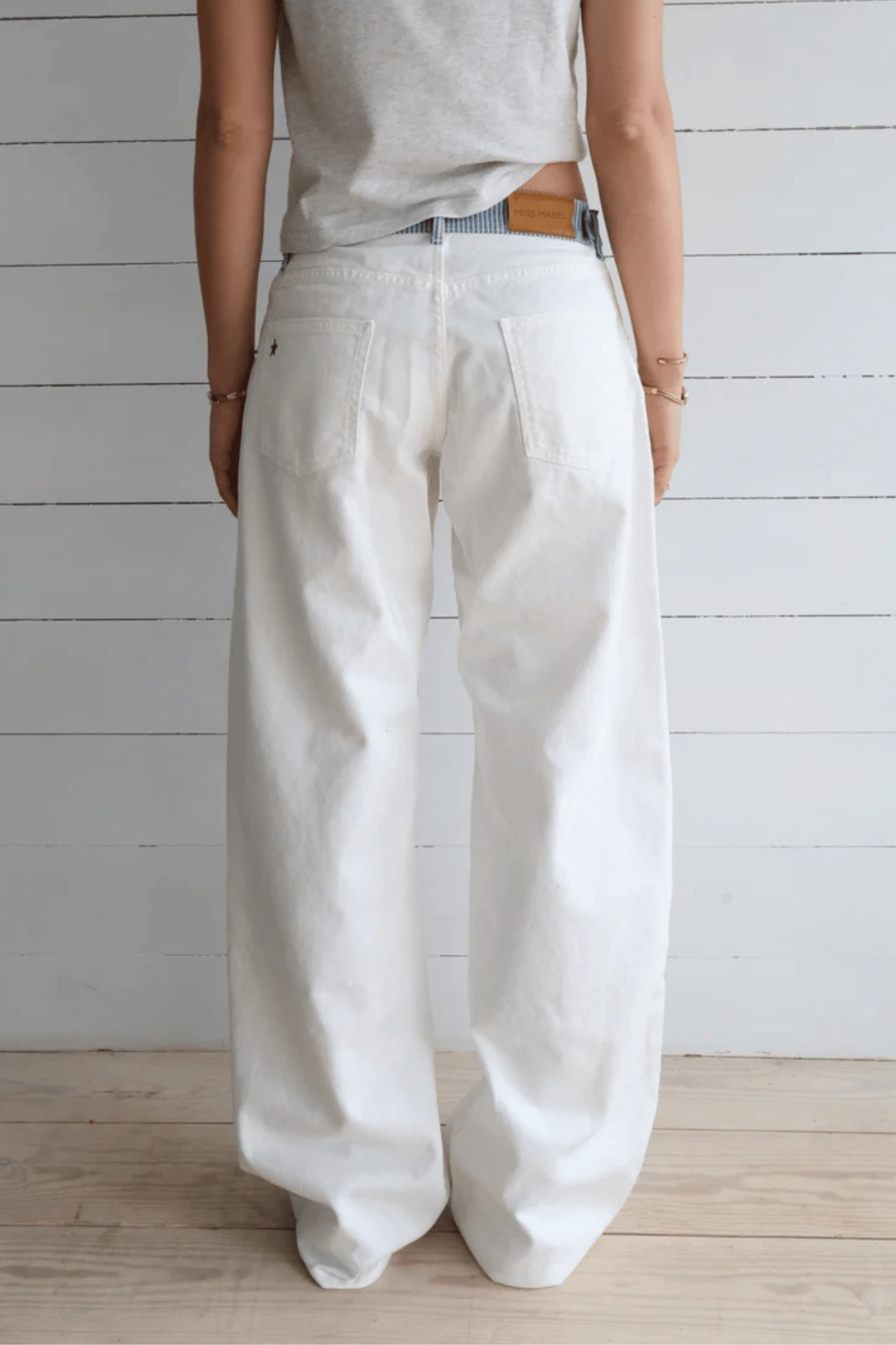 Women's Jeans | Relaxed-Fit Mid-Rise Waist Striped