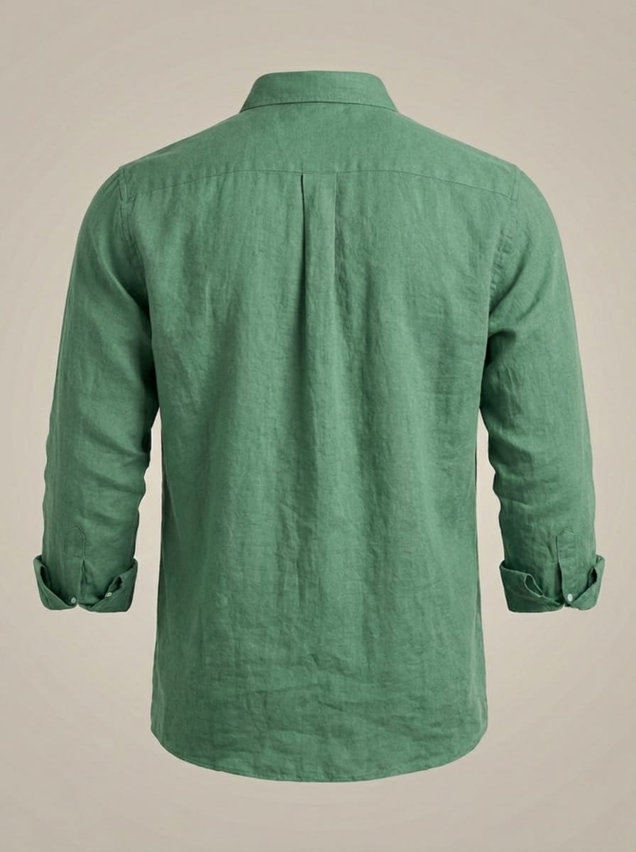 Men’s Collared Long Sleeves Button Front Casual Shirt | Slim Fit