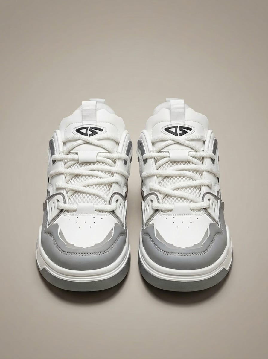Men's Lace-Up Sport Casual Sneakers | Round Toe