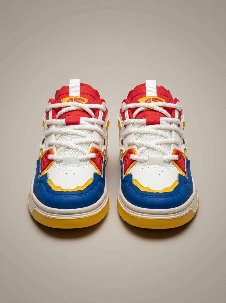 Men's Lace-Up Sport Casual Sneakers | Round Toe