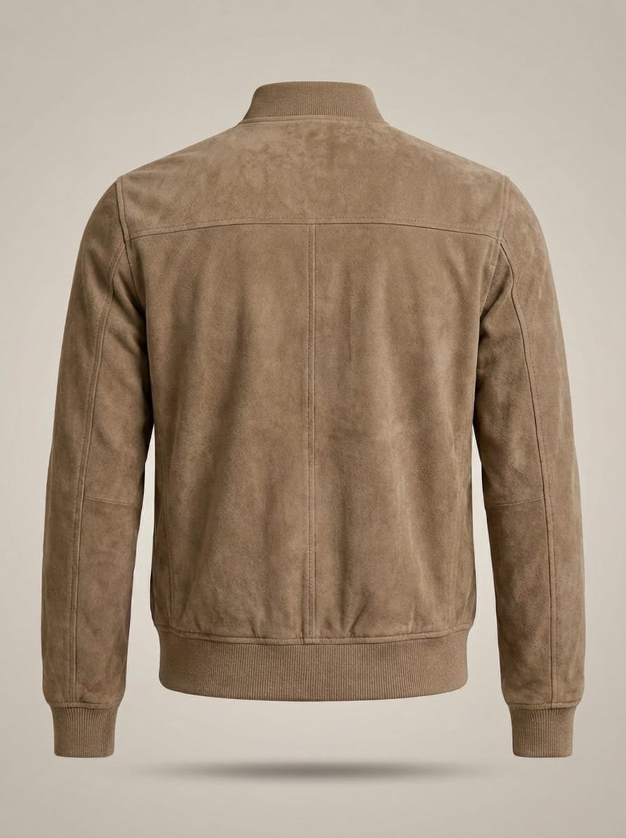 Men’s Modern Stand Collar Slim Fit Zip Jacket | Ribbed Sleeves