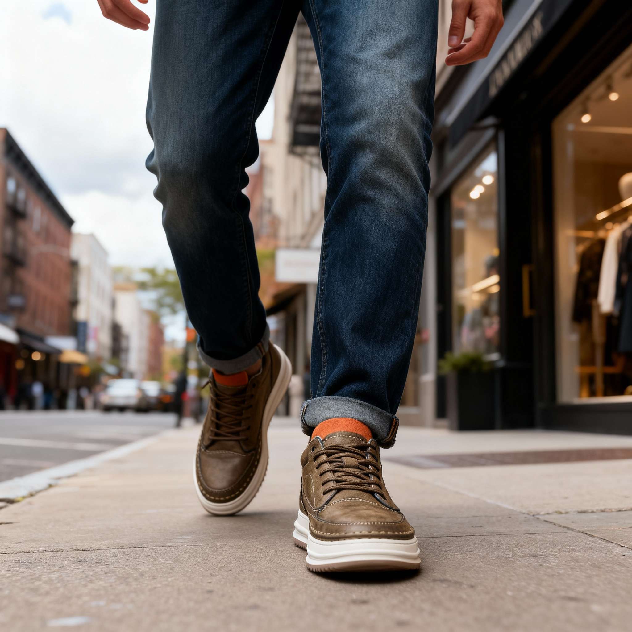 Men's Smart Casual Sneakers | Mid-cut