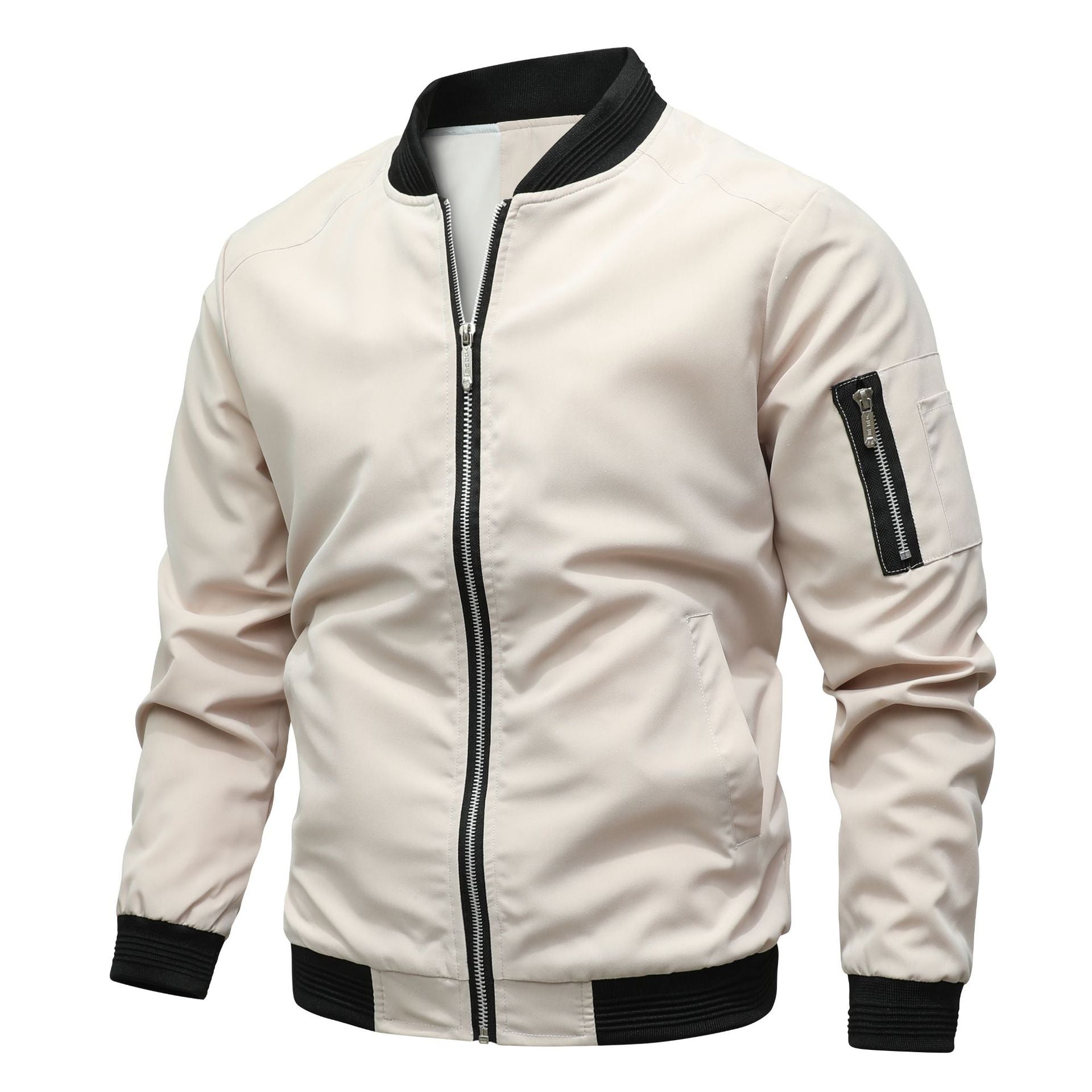 Men’s Bomber Jacket | Modern Aviator Zip-Up Casual Fit