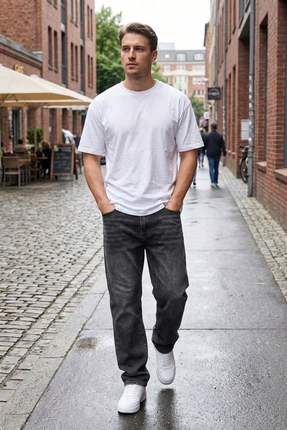 Men's Loose Fit Jeans | Straight Leg Casual Denim