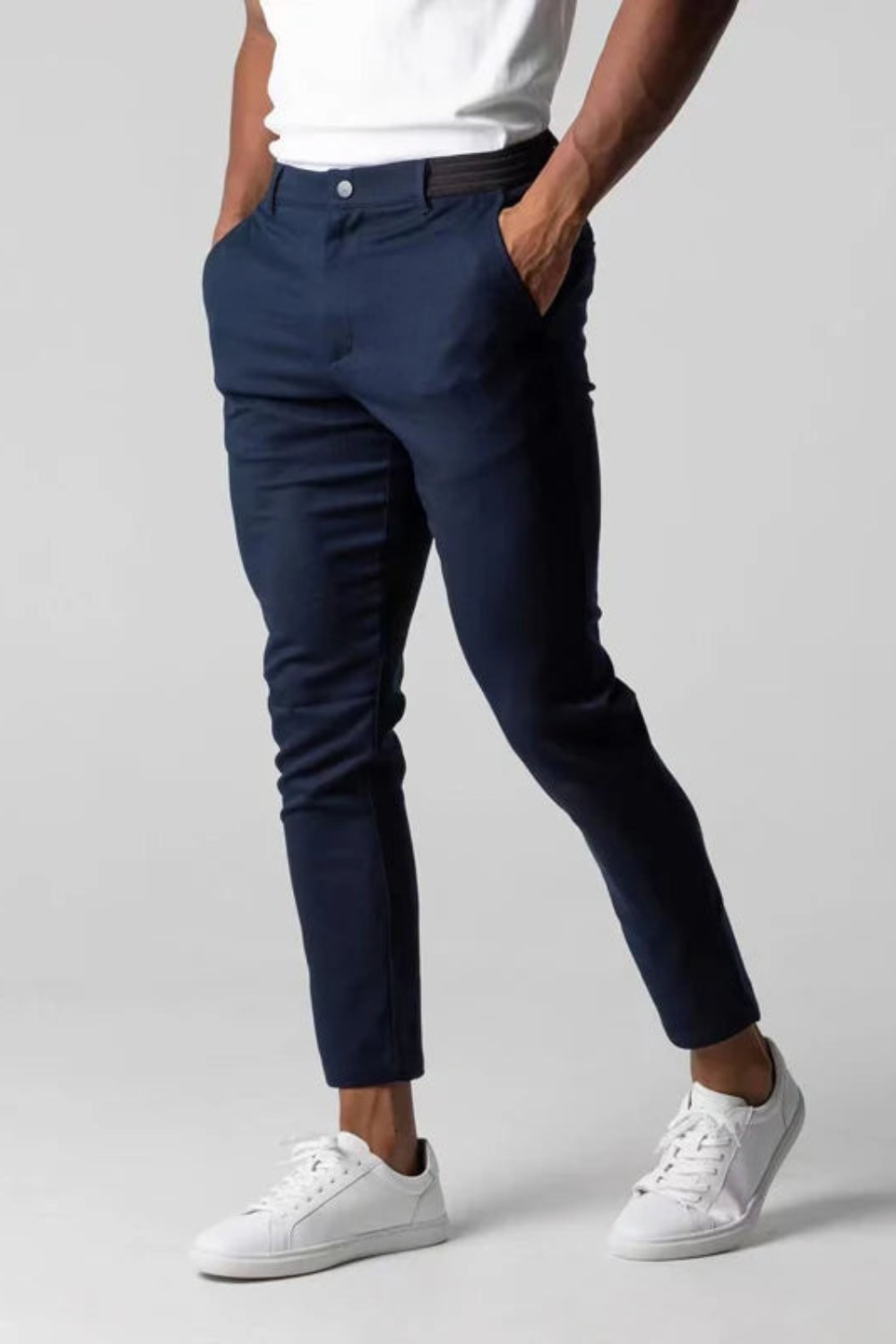 Men's Slim Fit Chinos | Stretch Cotton Smart Casual