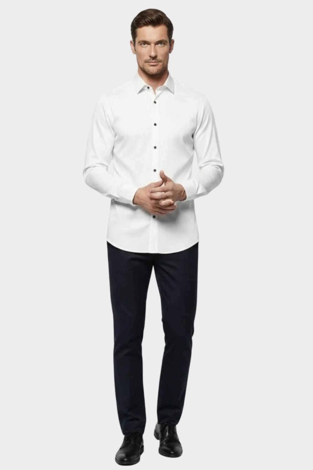 Men's Slim Fit Dress Shirt | Long Sleeve Button Down