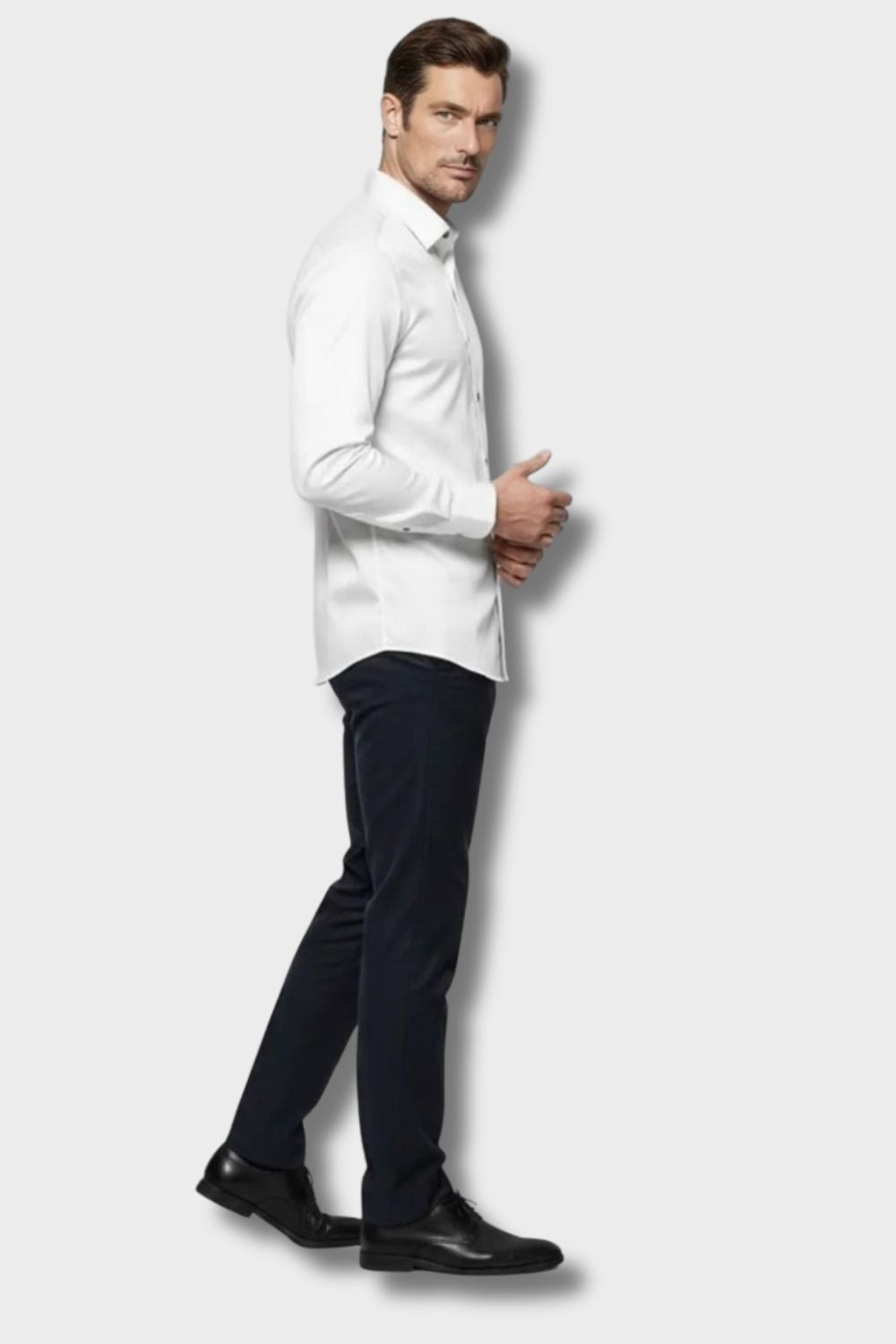 Men's Slim Fit Dress Shirt | Long Sleeve Button Down