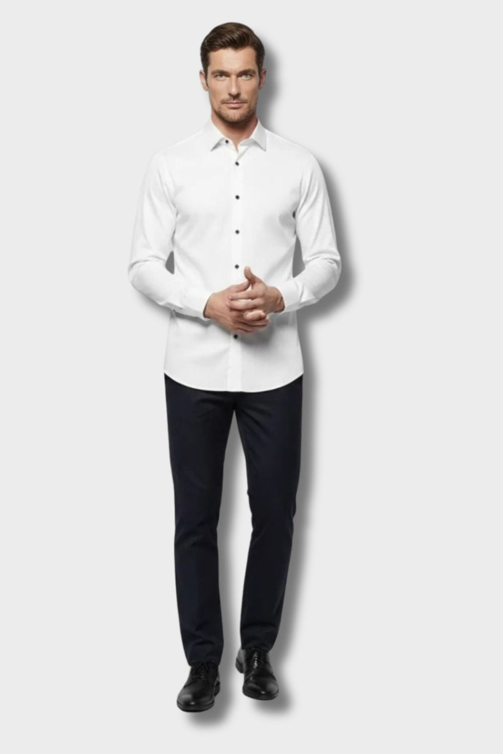 Men's Slim Fit Dress Shirt | Long Sleeve Button Down