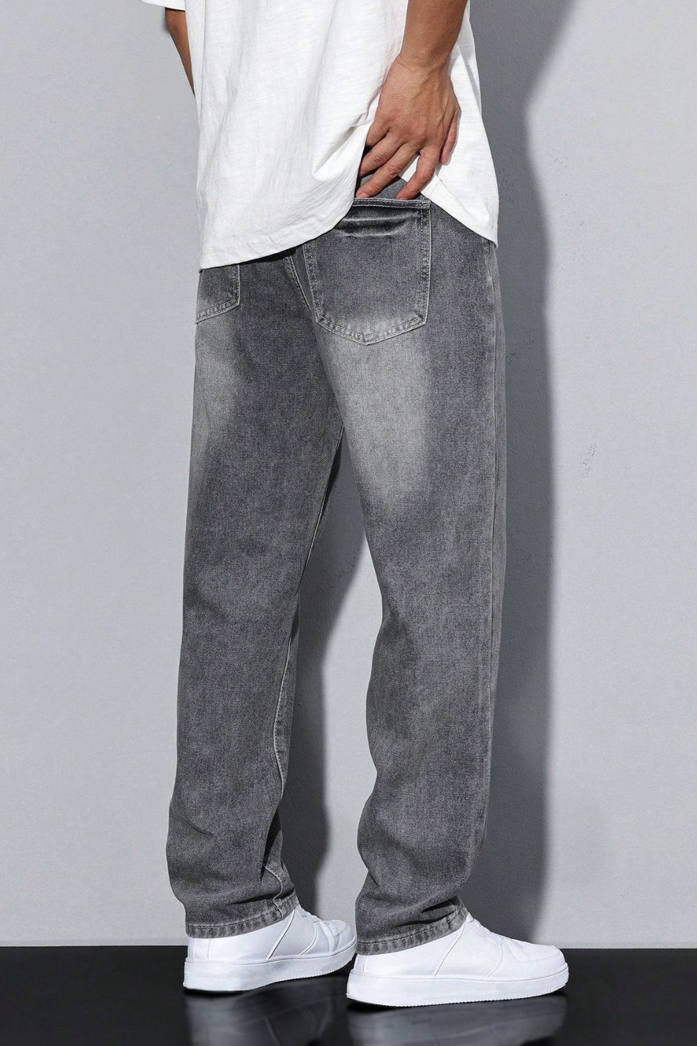 Men's Loose Fit Jeans | Straight Leg Casual Denim