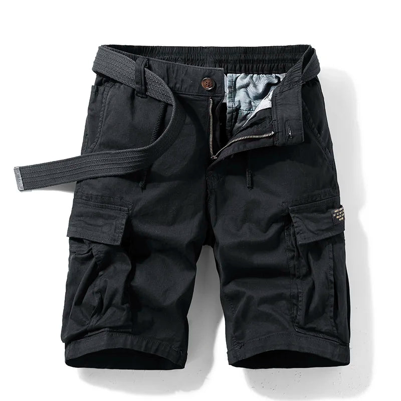 Men's Cotton Cargo Shorts | Multi Pocket Utility Design