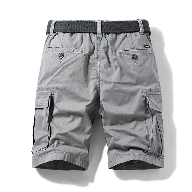 Men's Cotton Cargo Shorts | Multi Pocket Utility Design