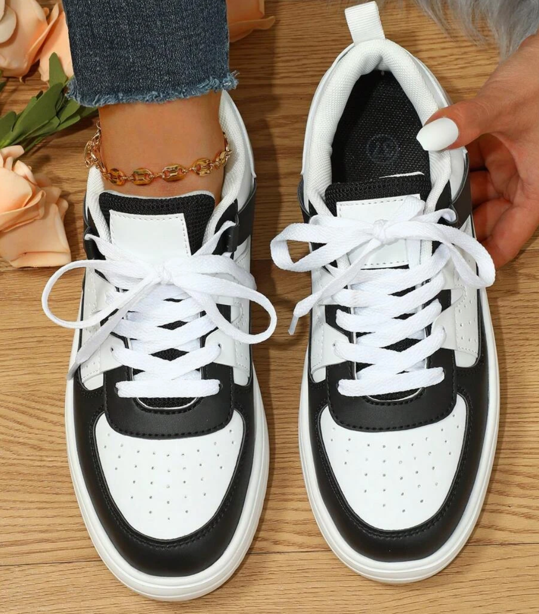 Women’s Trainers | Block Lace-Up Street Style
