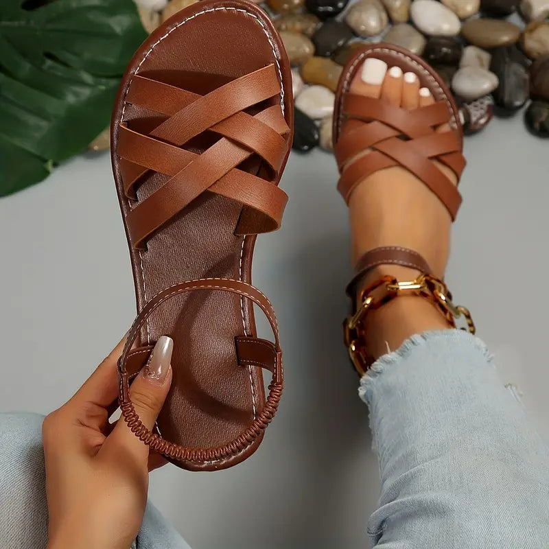 Women Sandals | Orthopedic Spring Criss Cross Strap