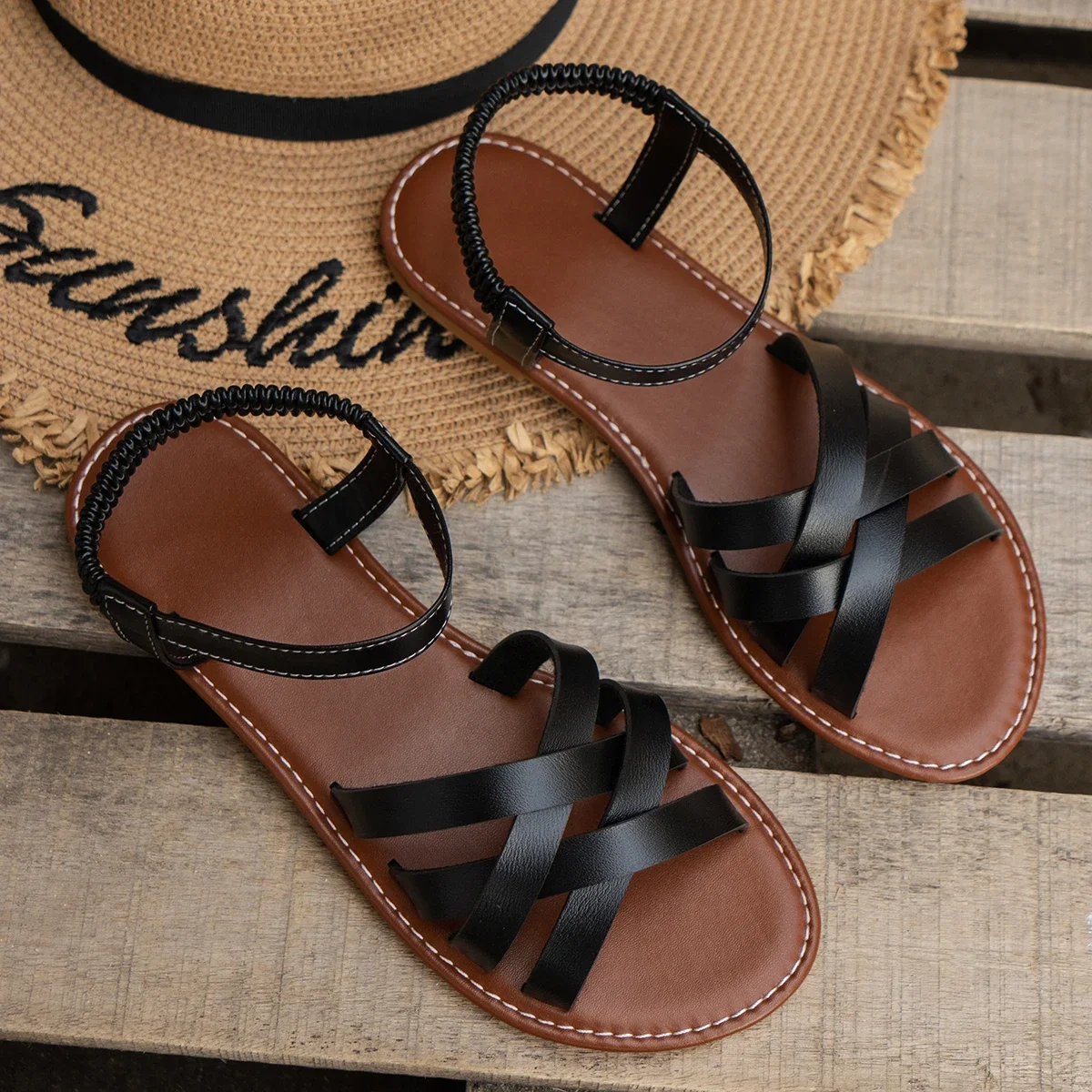Women Sandals | Orthopedic Spring Criss Cross Strap