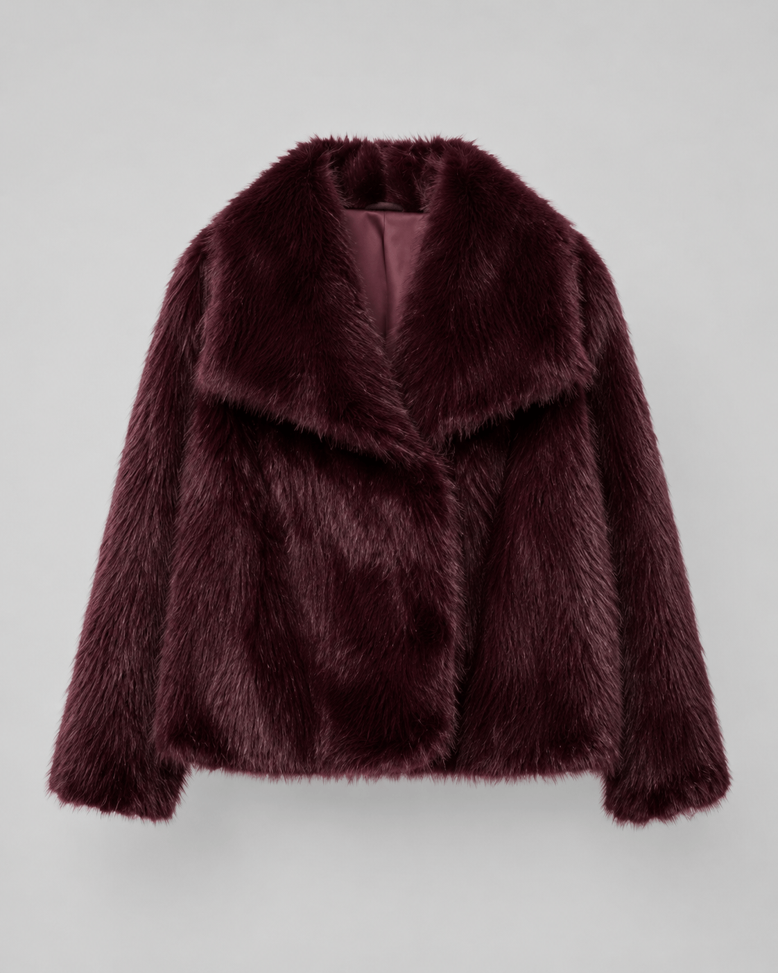 Cropped Womens Jackets with a Wide Shawl Collar and Soft Lined Interior