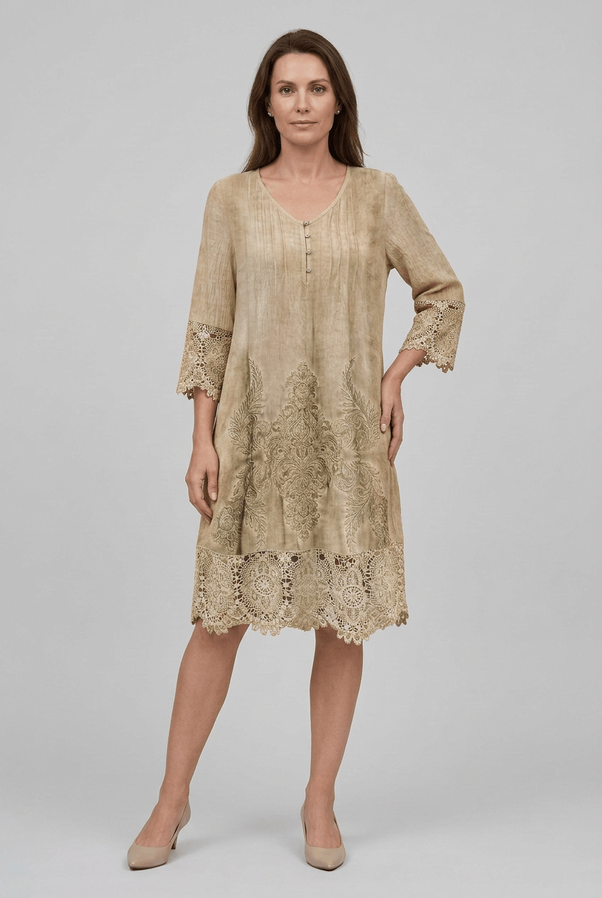 Women's Summer Dress with V-Neck | Mini