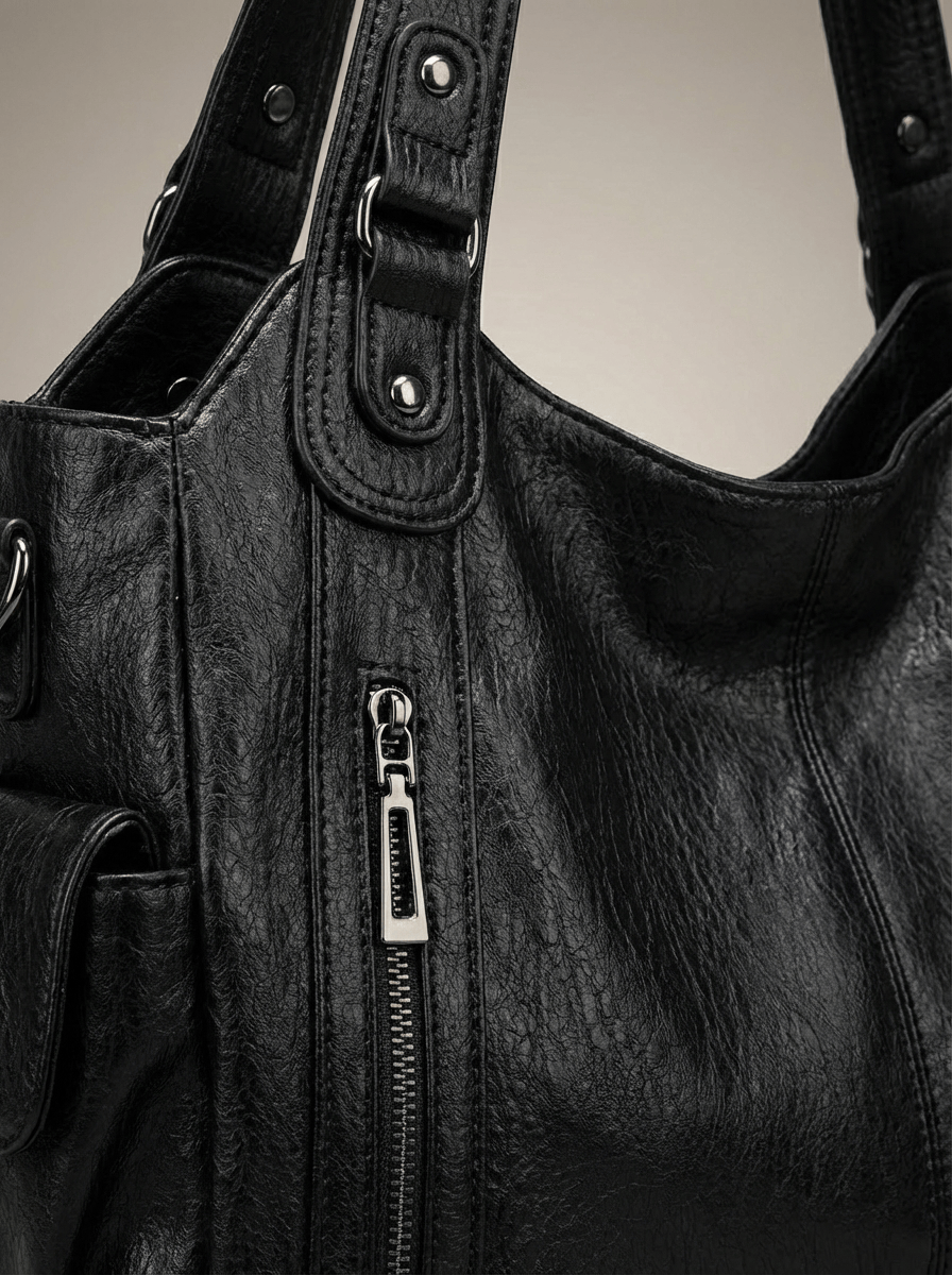 Women’s Classic Spacious Multi Zip Bag | Vintage