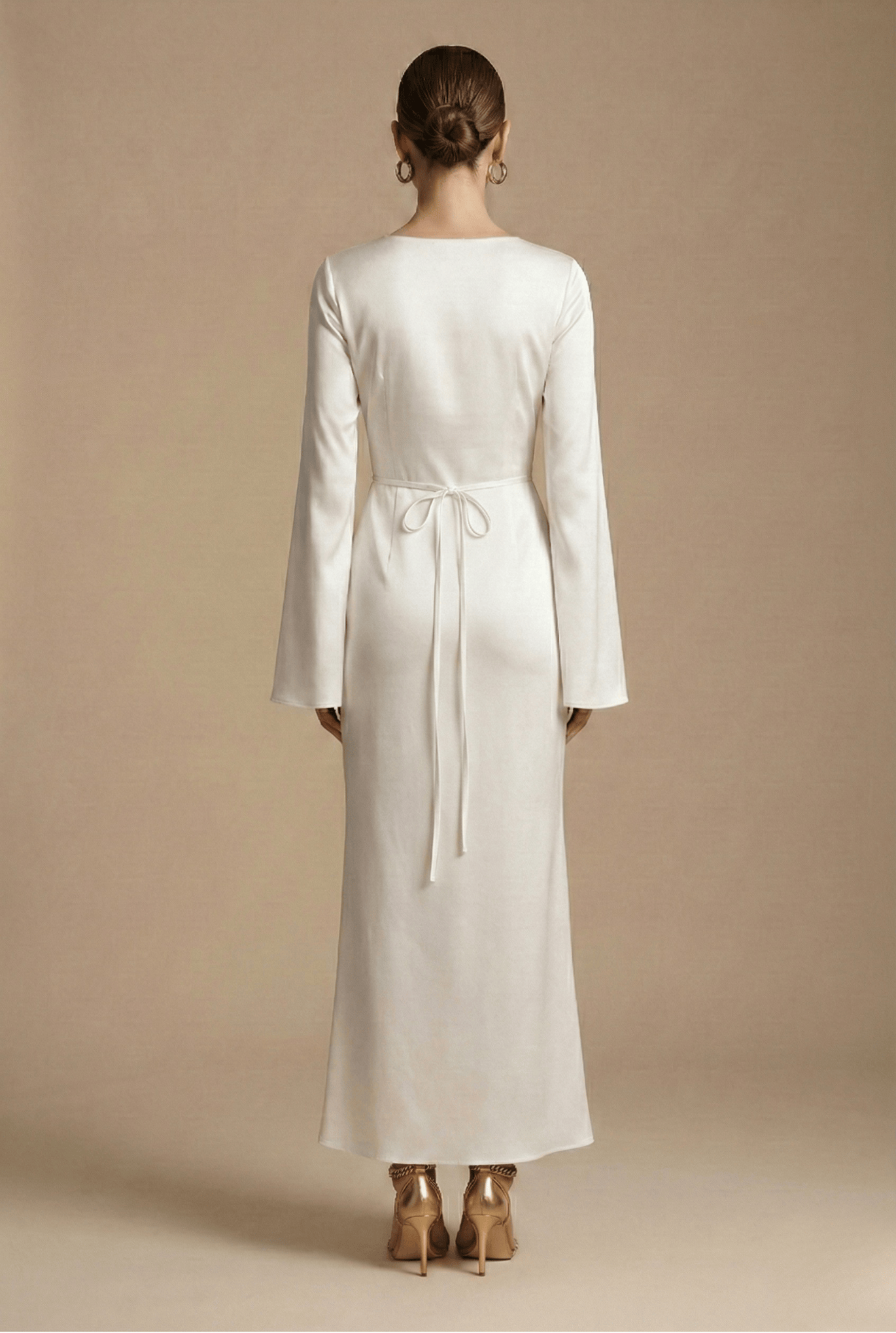 Women's Dress | Maxi Long Sleeves Round Neck
