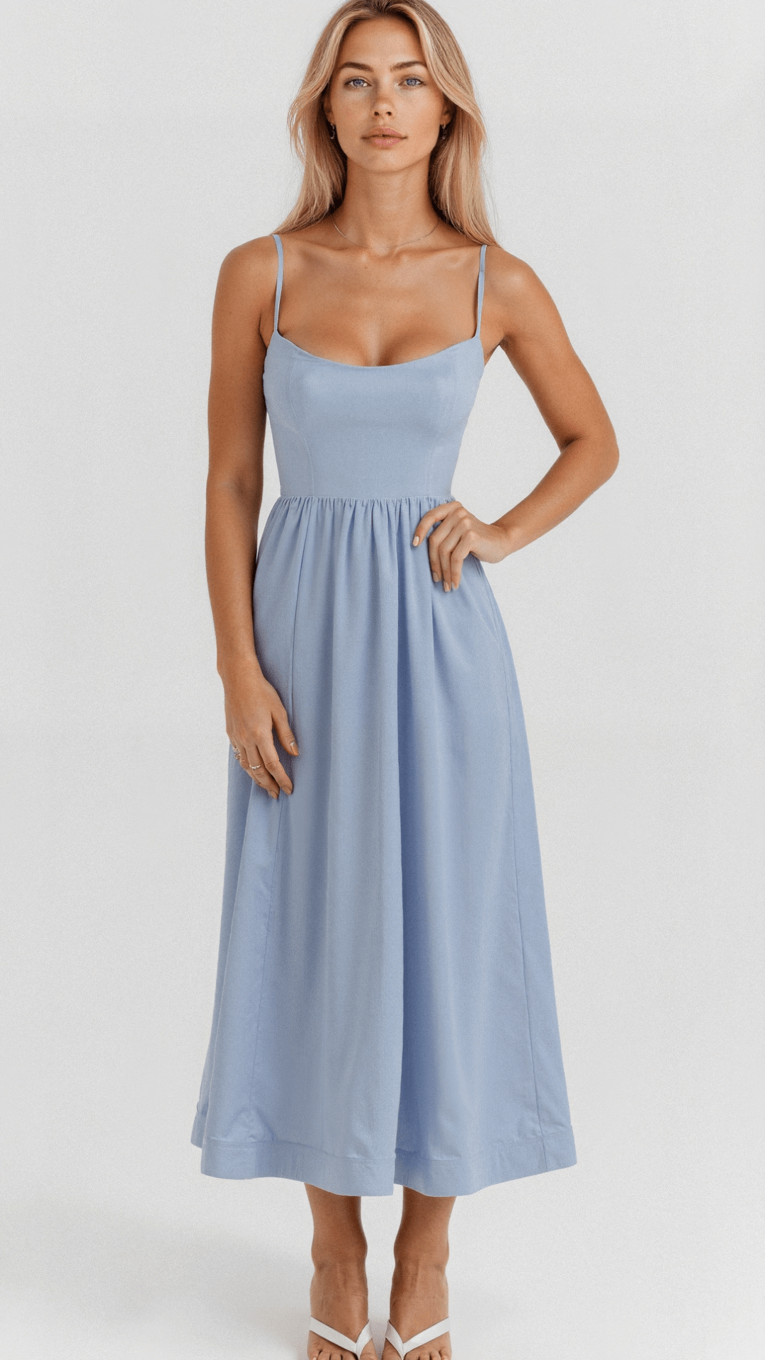 Women’s Dress | Spaghetti Strap A Line Midi