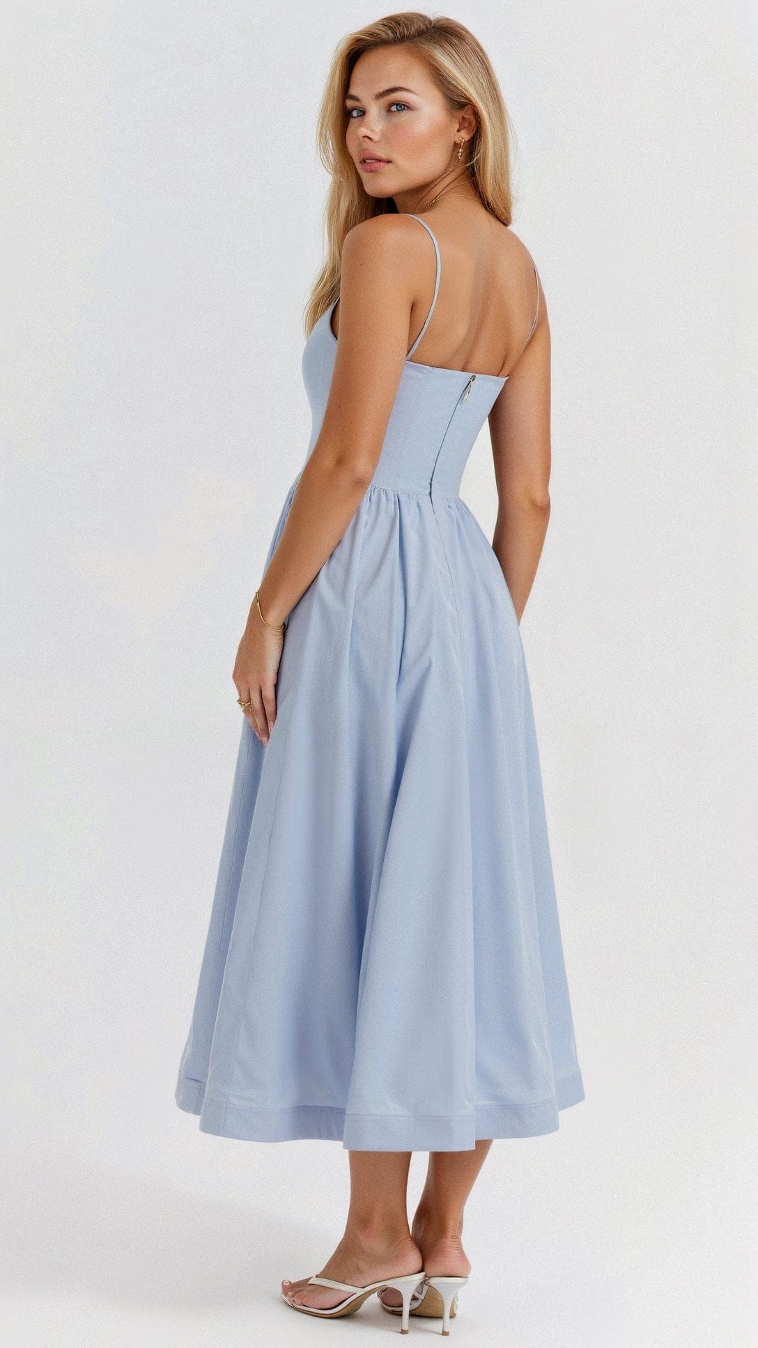 Women’s Dress | Spaghetti Strap A Line Midi