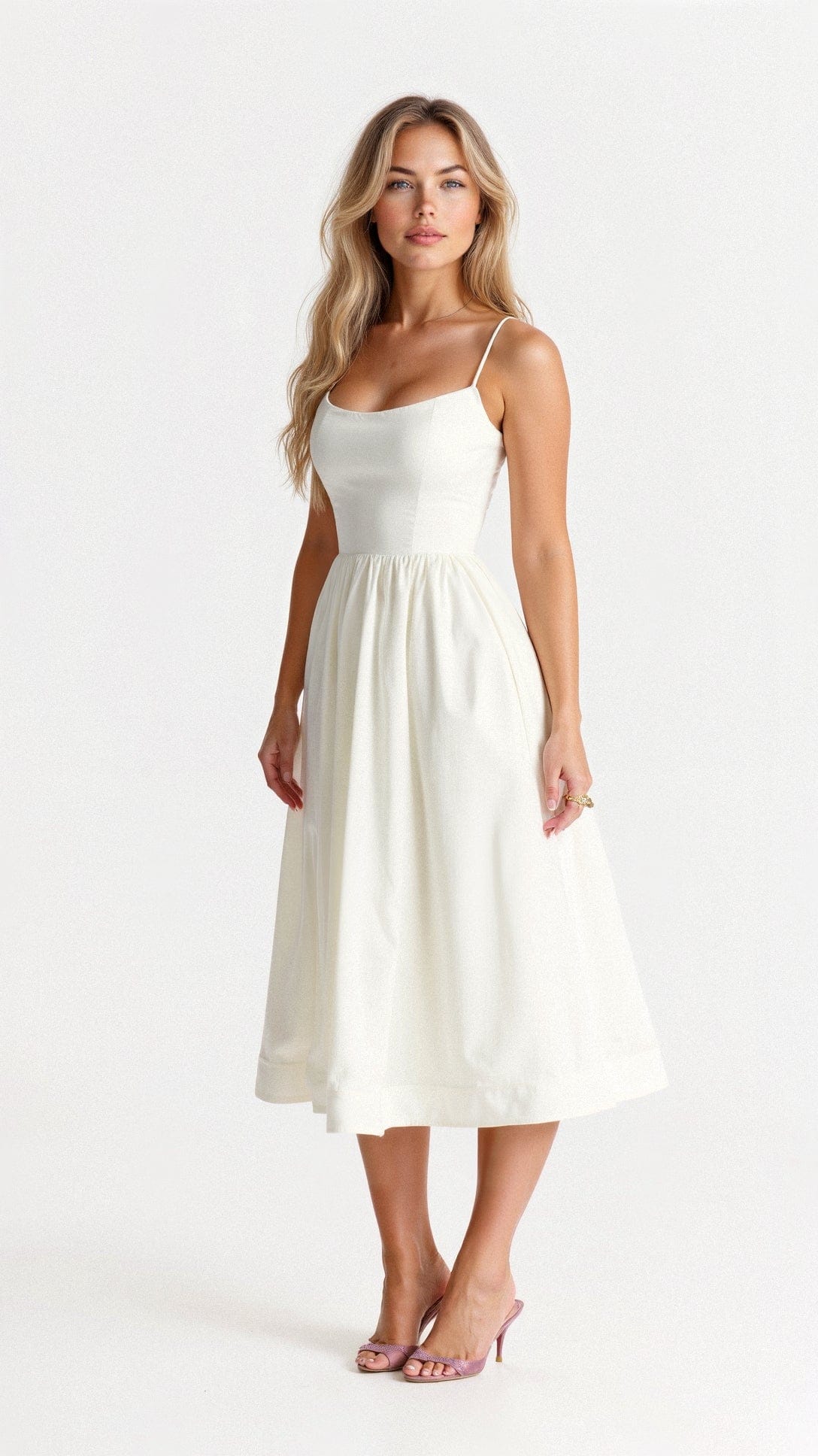 Women’s Dress | Spaghetti Strap A Line Midi