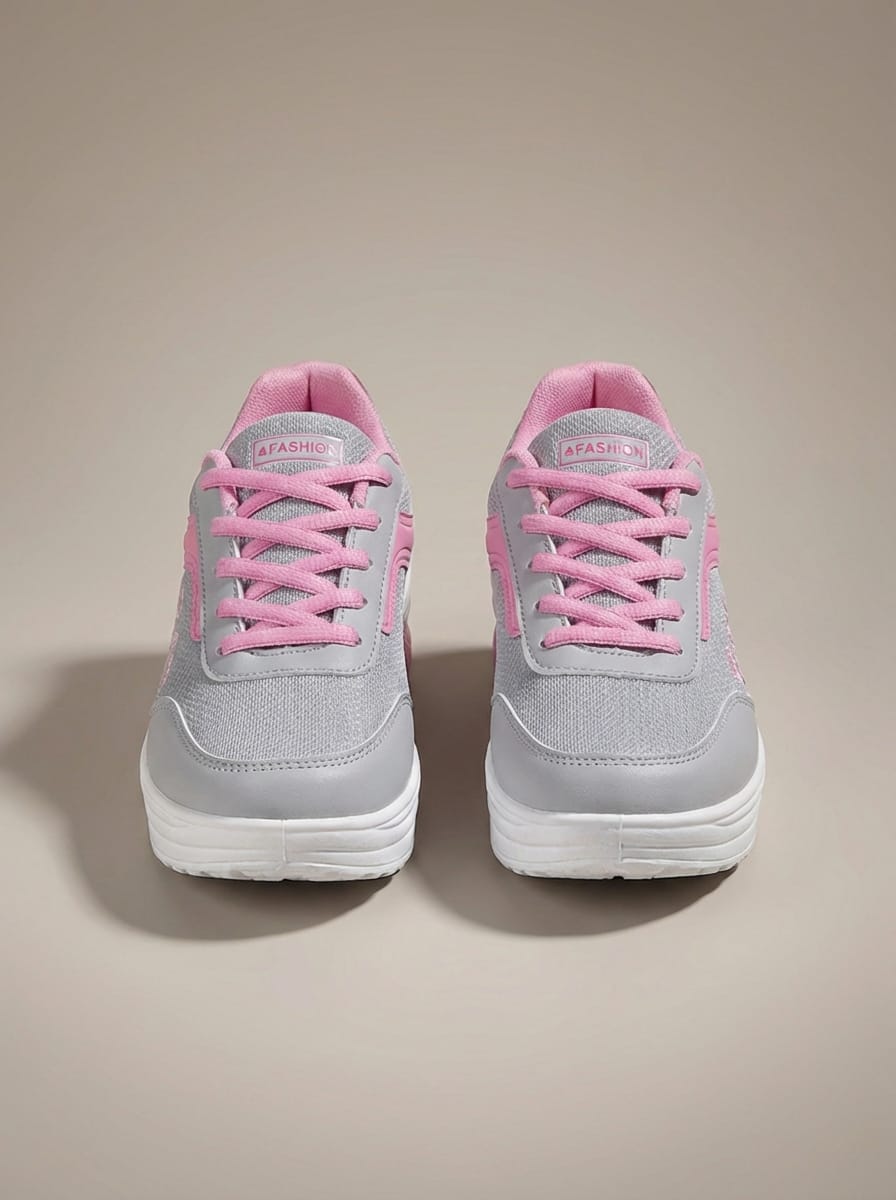 Women's Lace-Up Casual Platform Sneakers | Round Toe