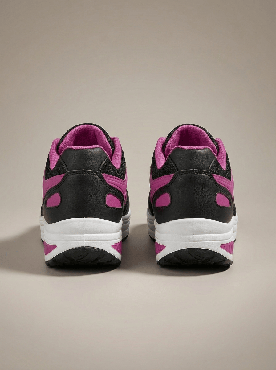 Women's Lace-Up Casual Platform Sneakers | Round Toe