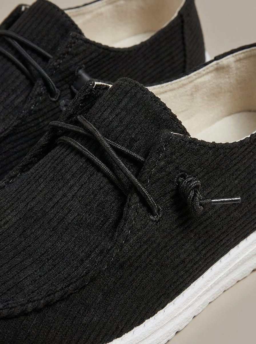 Women’s Ribbed Casual Slip On Sneakers | Low Top