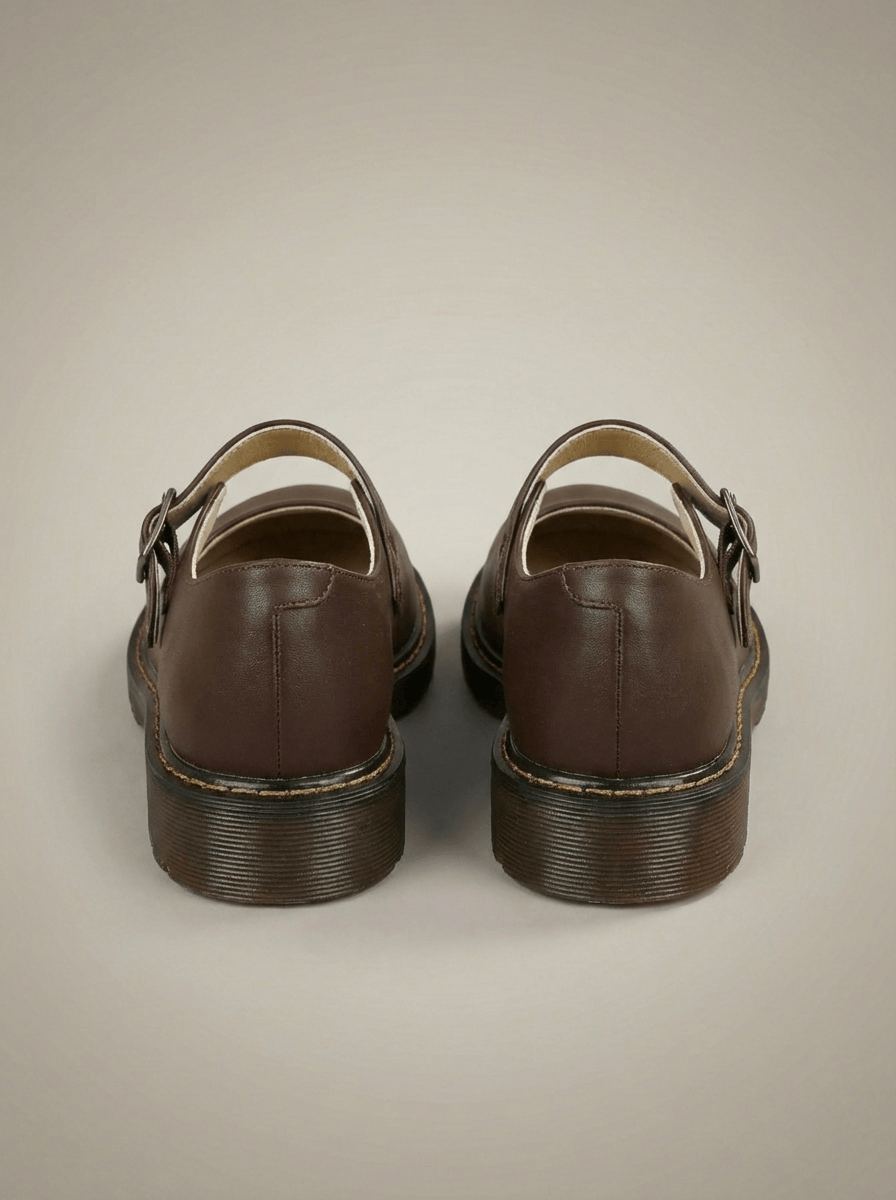 Women's Round Toe Flat Buckle Shoes | Casual