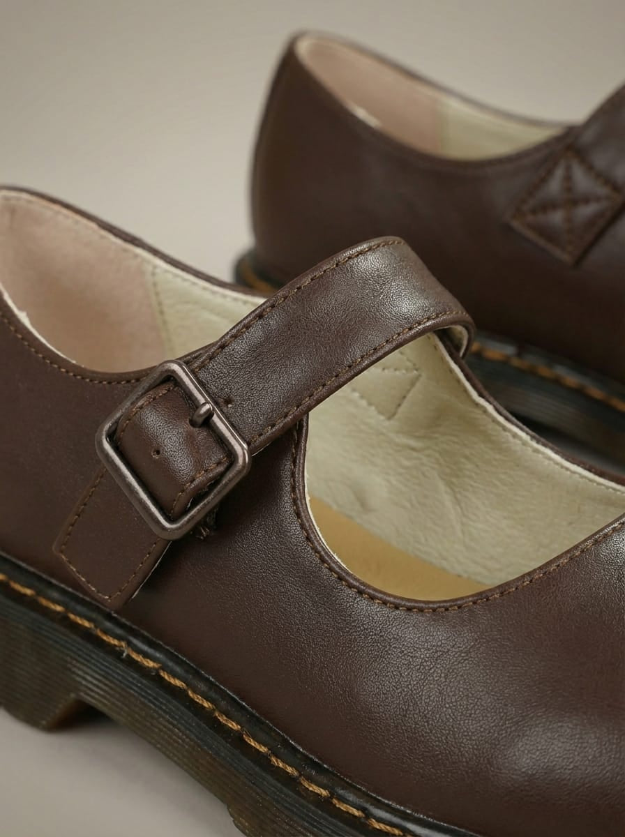Women's Round Toe Flat Buckle Shoes | Casual