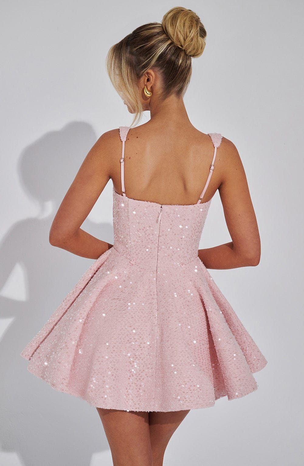 Women's Sequin Cocktail Dress with Bow Detail | Mini