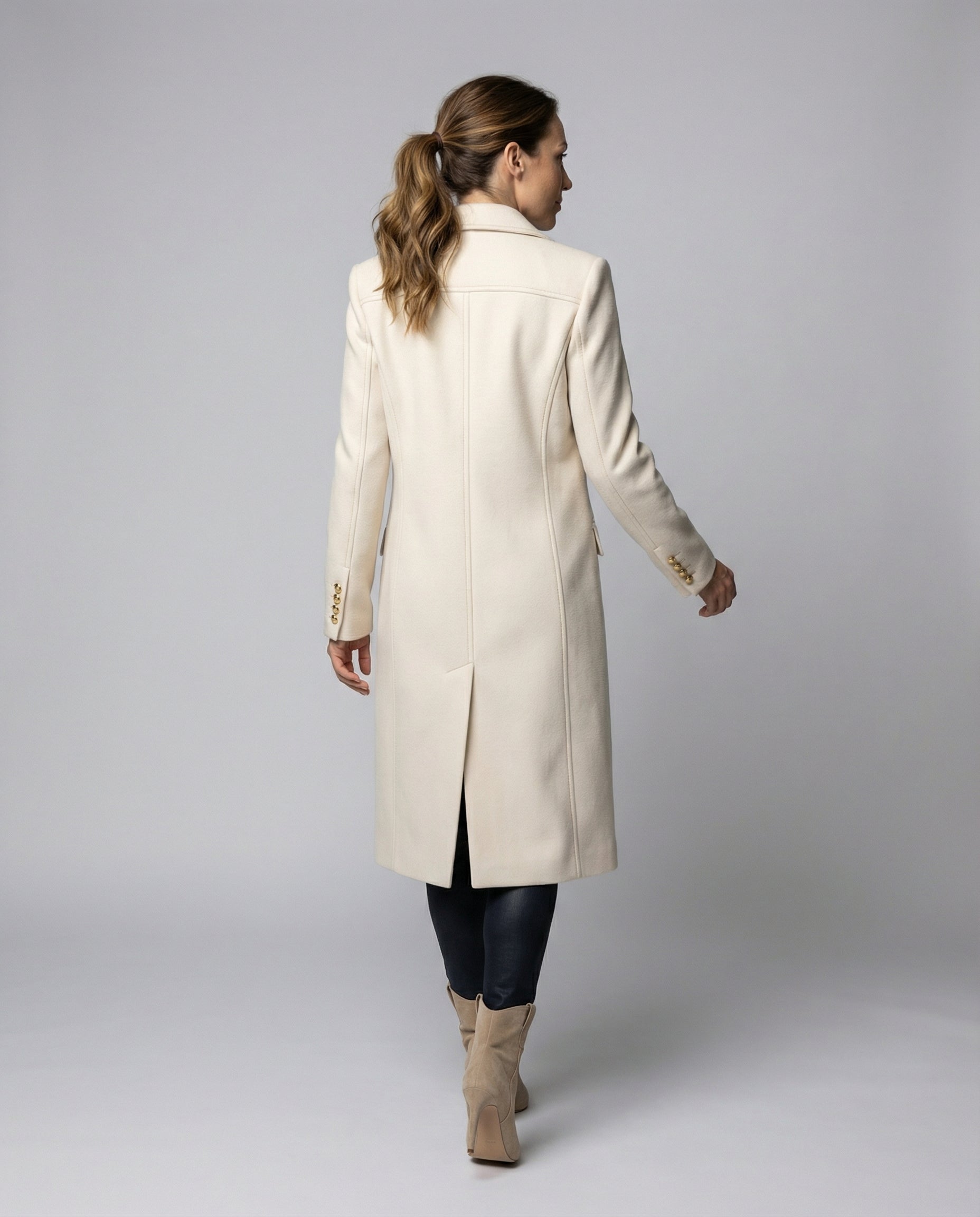 Women’s Trench Coat | Double Breasted Long Sleeves