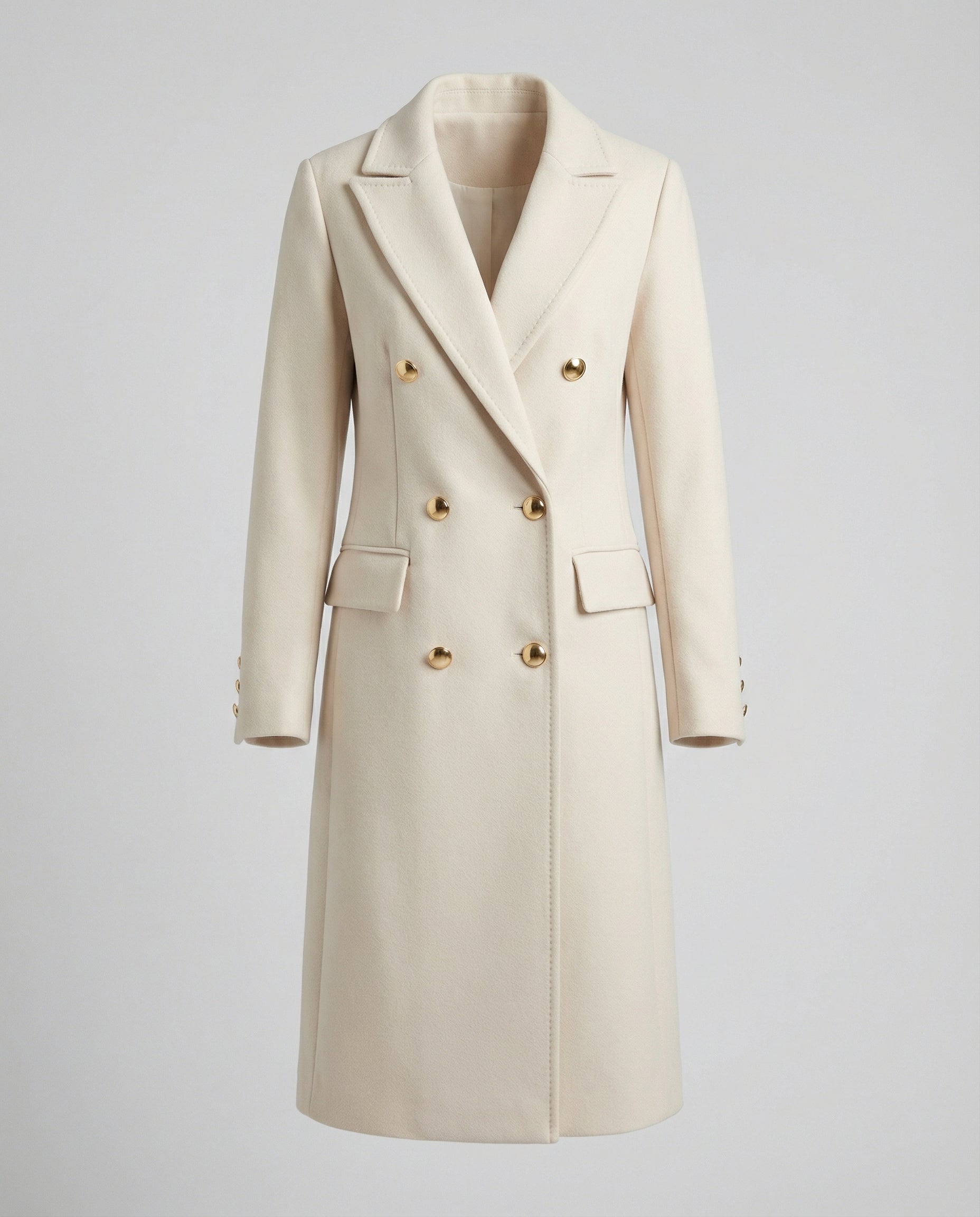 Women’s Trench Coat | Double Breasted Long Sleeves