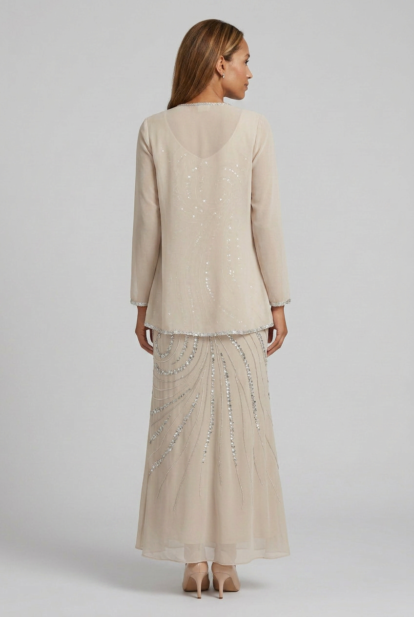 Women's Wedding Guest Dress with Jacket | Maxi