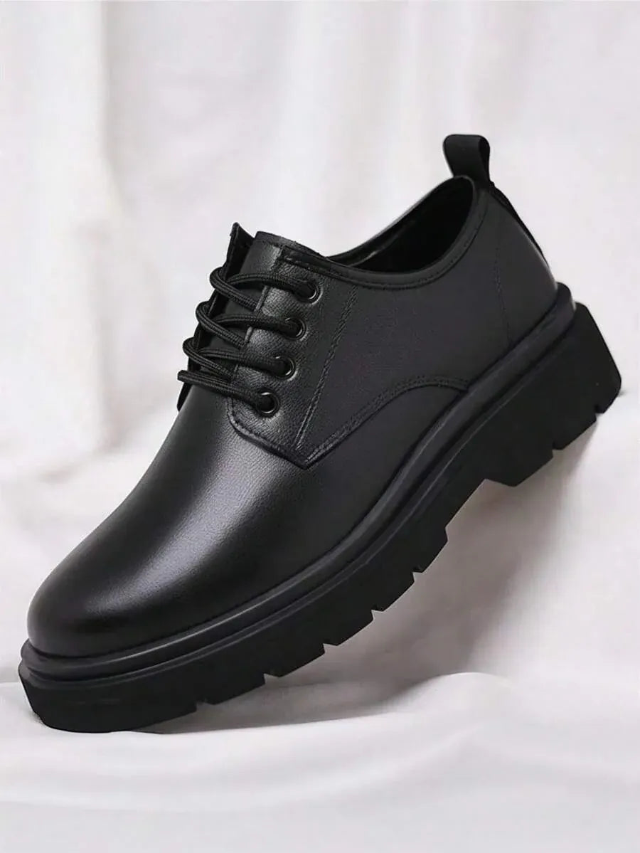 Men's Lace-Up Derby Shoes | Chunky Block Sole