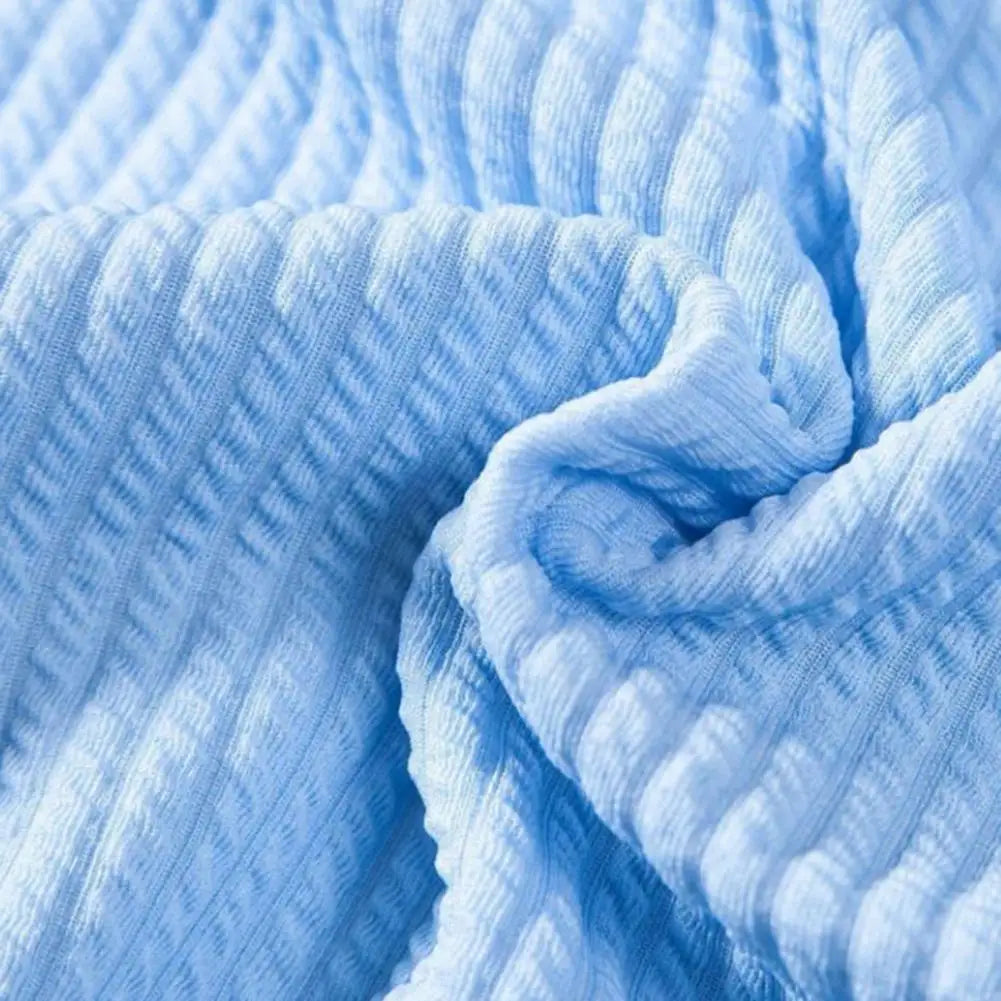 Men’s Short Sleeve Button Shirt | Textured Stand Collar