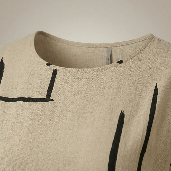 Women's Abstract Geometric Print Shift Dress | Mini