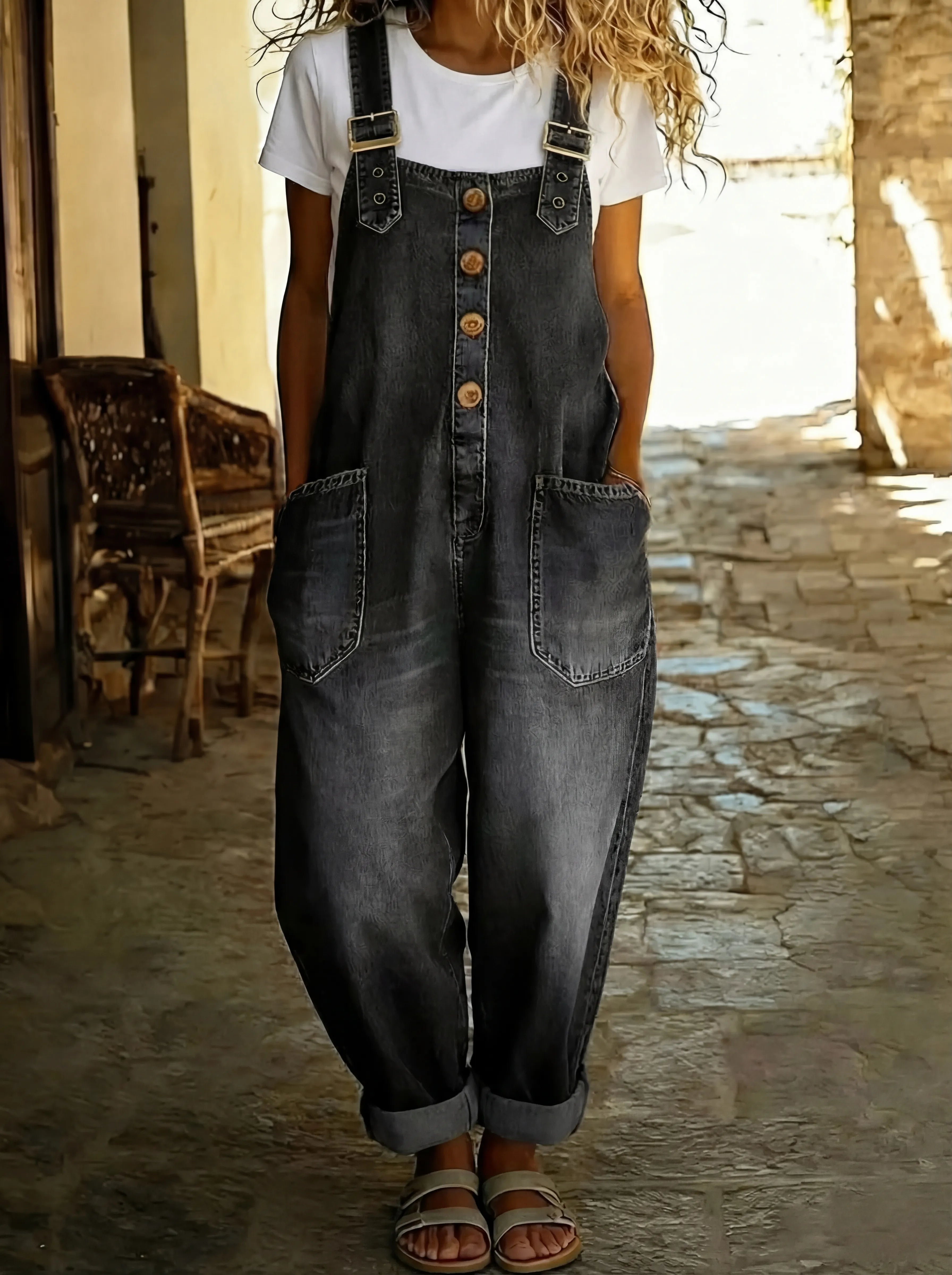 Women's Jumpsuit | Adjustable Buckle Sleeveless