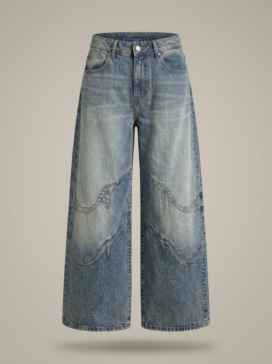 Women’s Wide Leg Relaxed High Waist Jeans | Casual