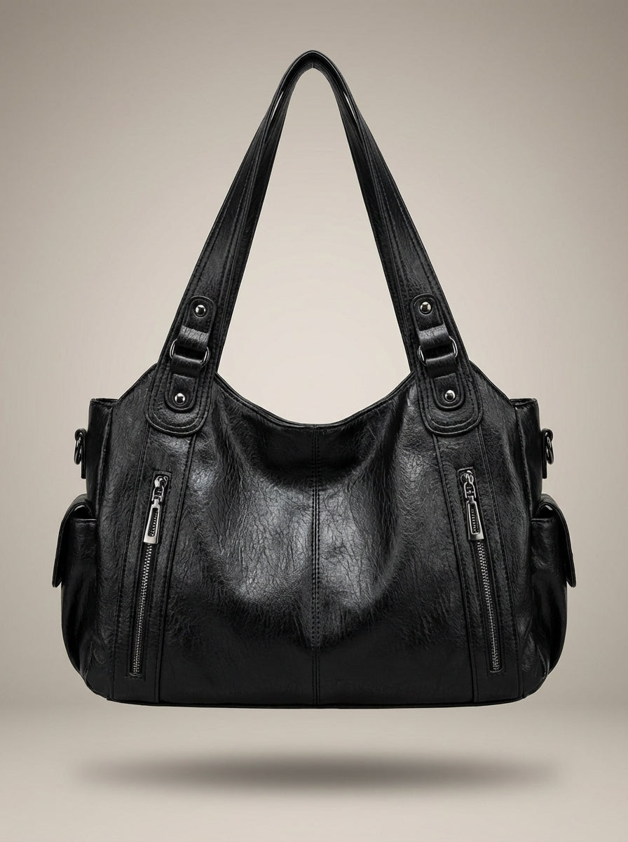 Women’s Classic Spacious Multi Zip Bag | Vintage