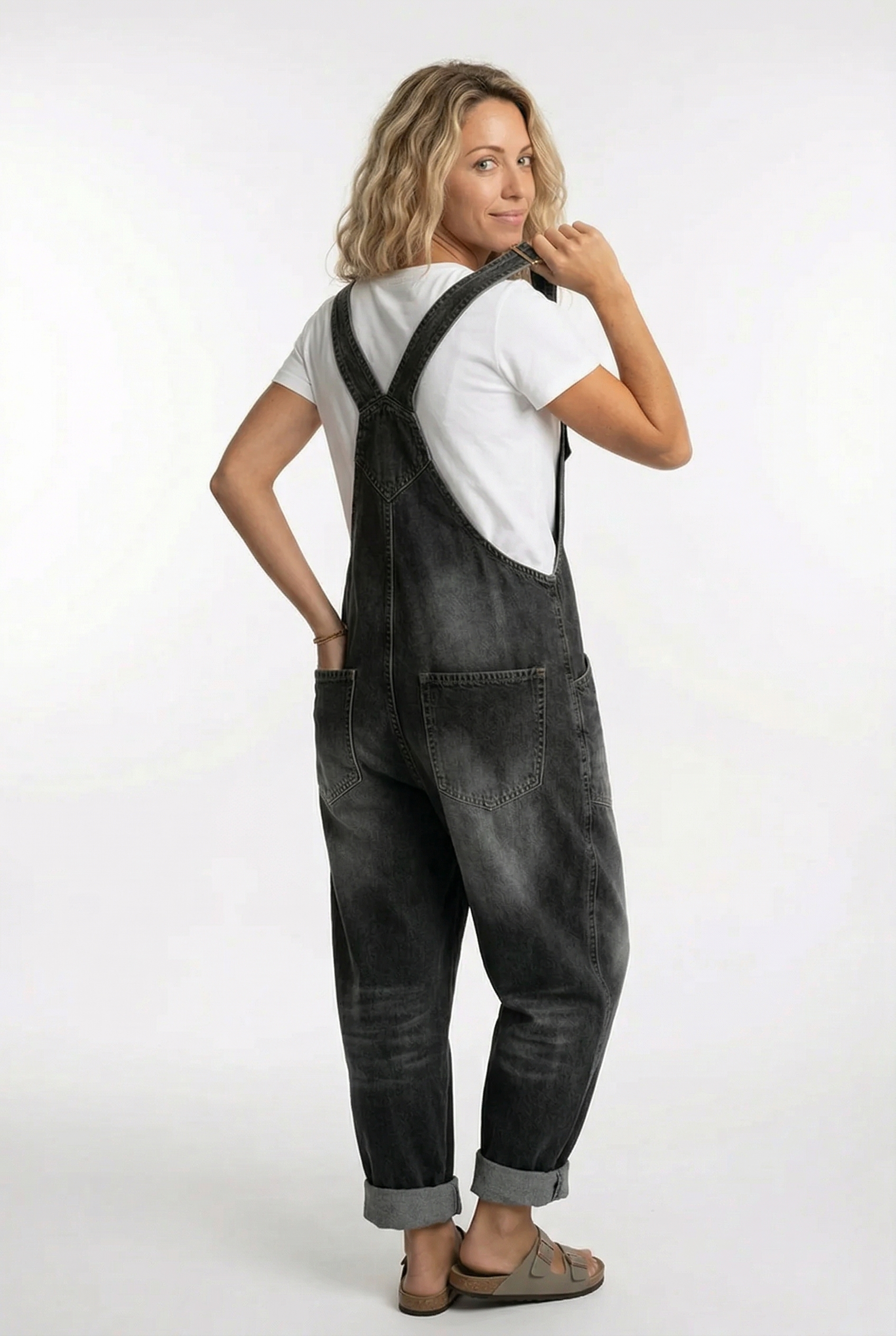 Women's Jumpsuit | Double Pocket Adjustable Buckle