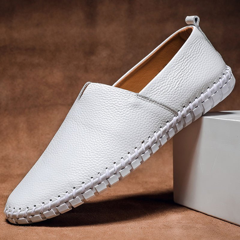 Men’s Minimal Genuine Leather Loafers | Slip-On Design