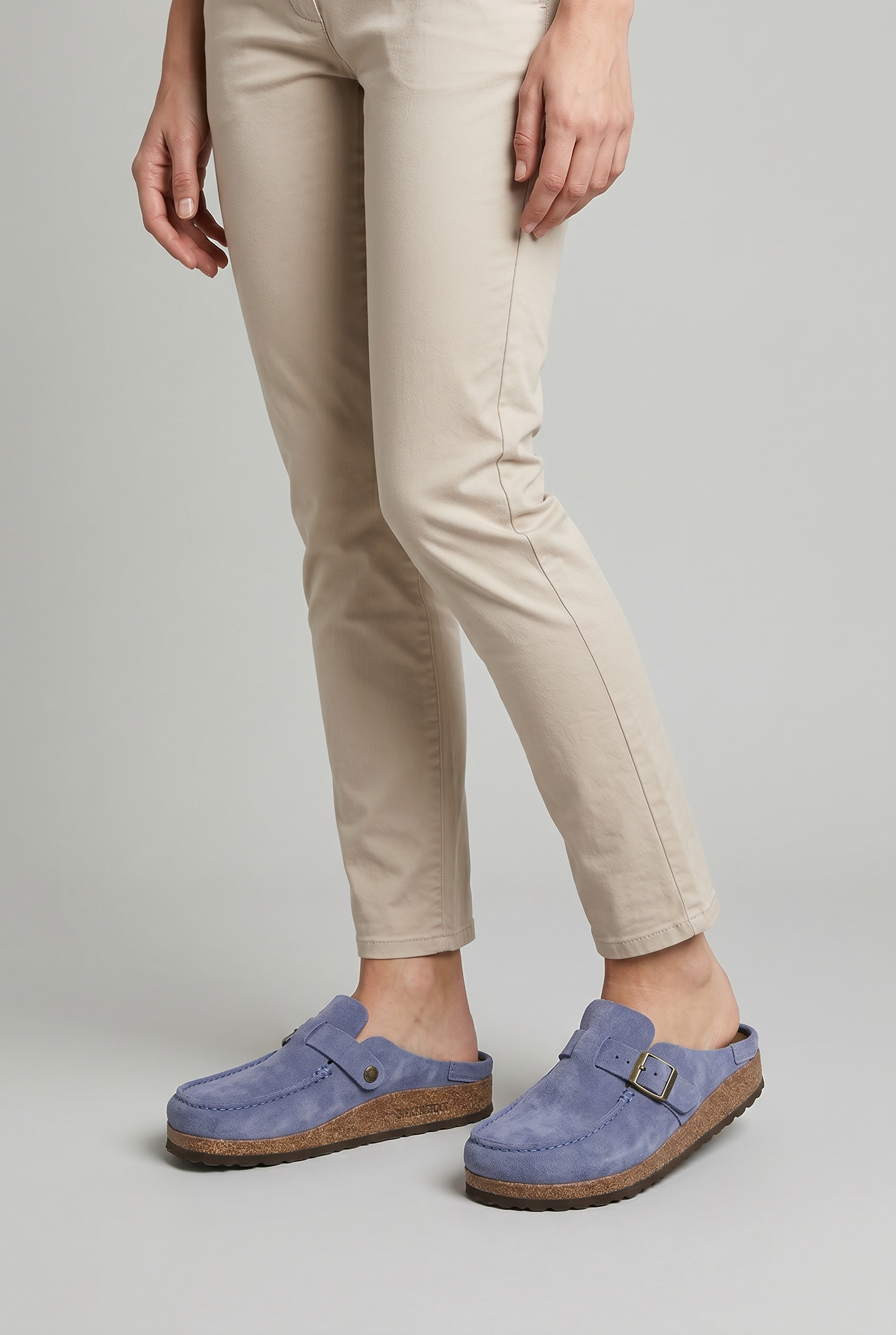 Women’s Round Toe Slip On Clogs | Buckle Strap