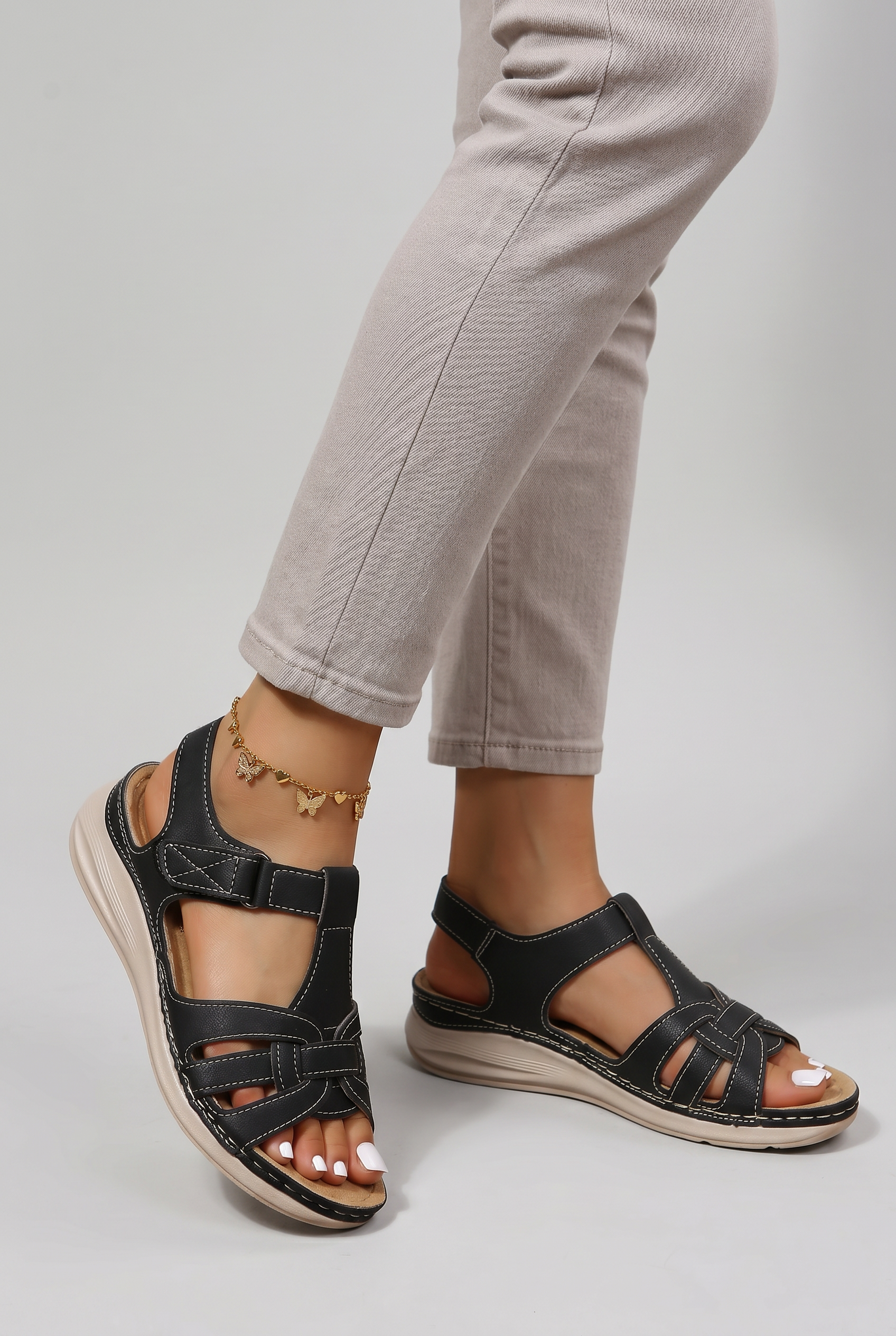 Women's Adjustable Buckle Sandals | Summer
