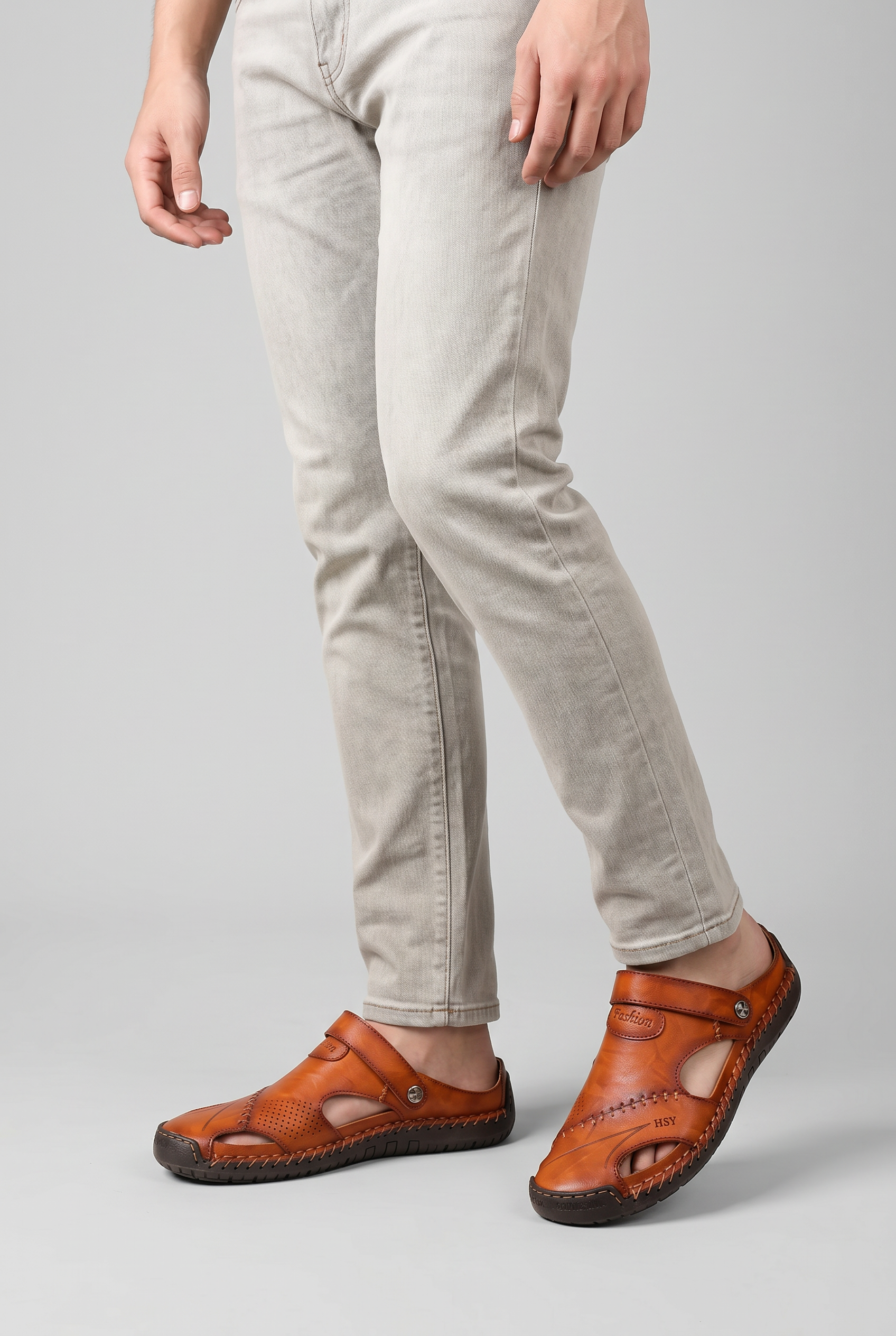 Men’s Round Toe Slip On Clogs | Cut Out Design