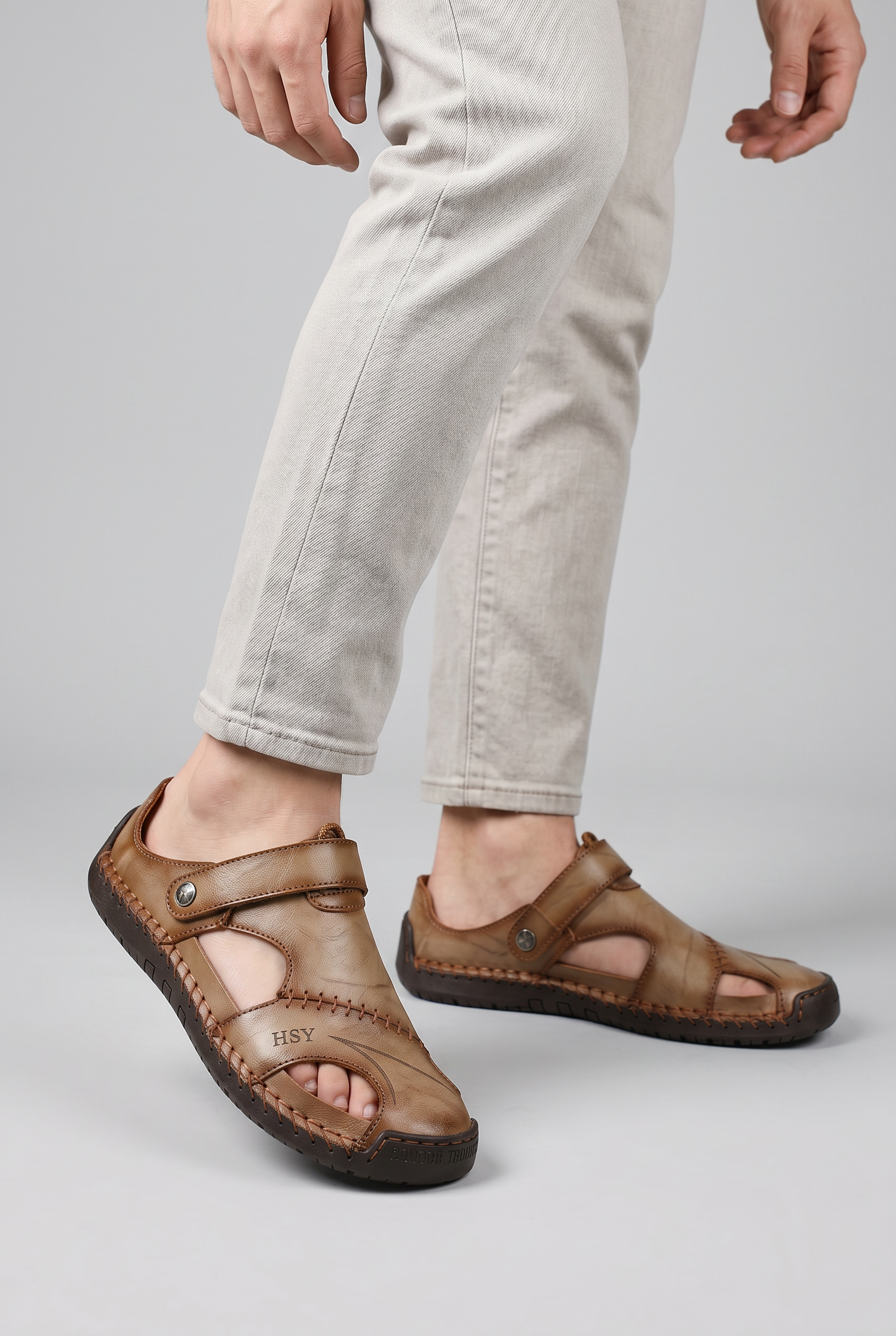 Men’s Round Toe Slip On Clogs | Cut Out Design